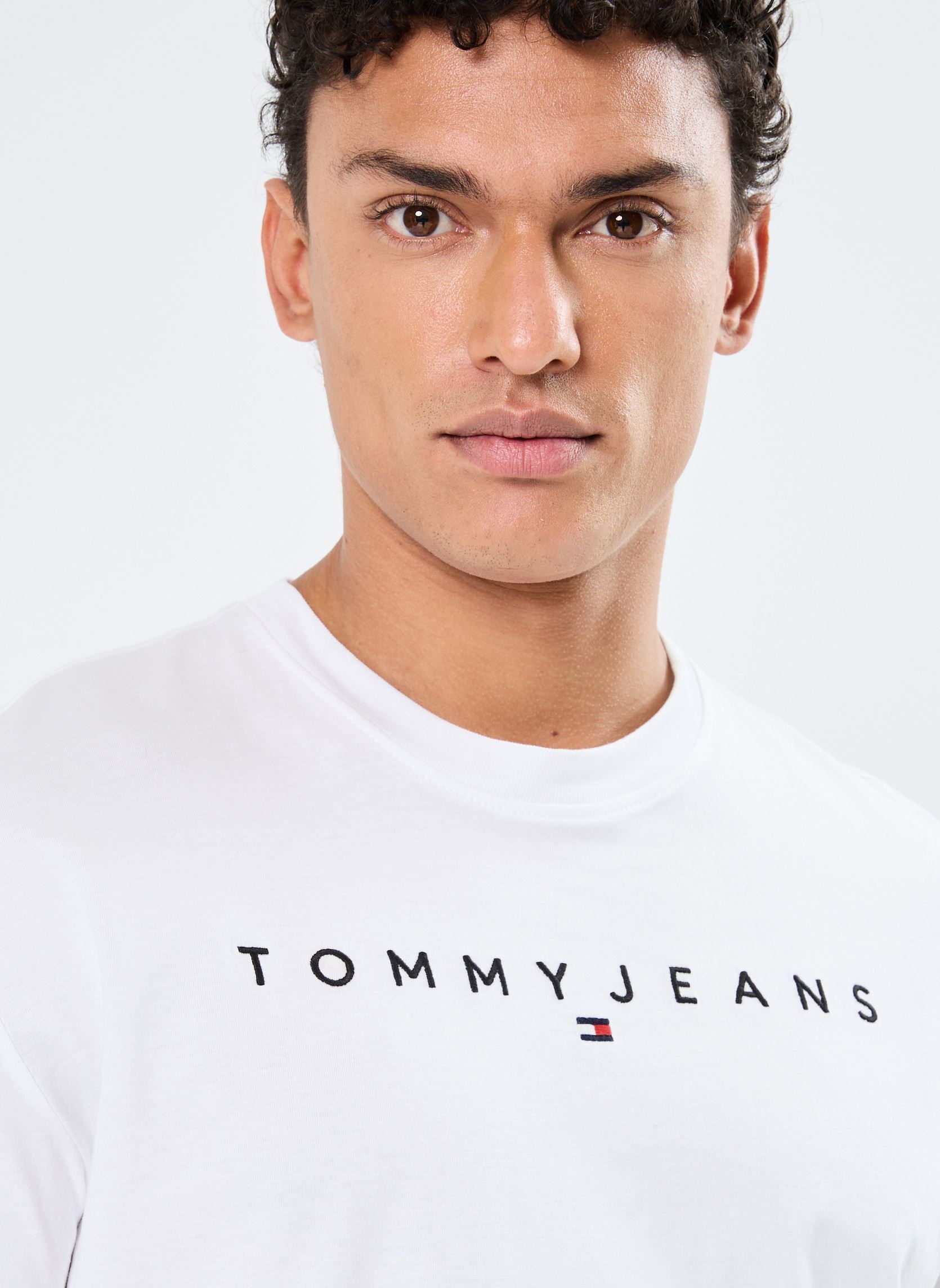 Tee-shirts manches courtes Tjm Reg Linear Logo DM0DM20744 homme blanc Tommy Jeans Tee-shirts manches courtes Tjm Reg Linear Logo DM0DM20744 homme blanc WHITE