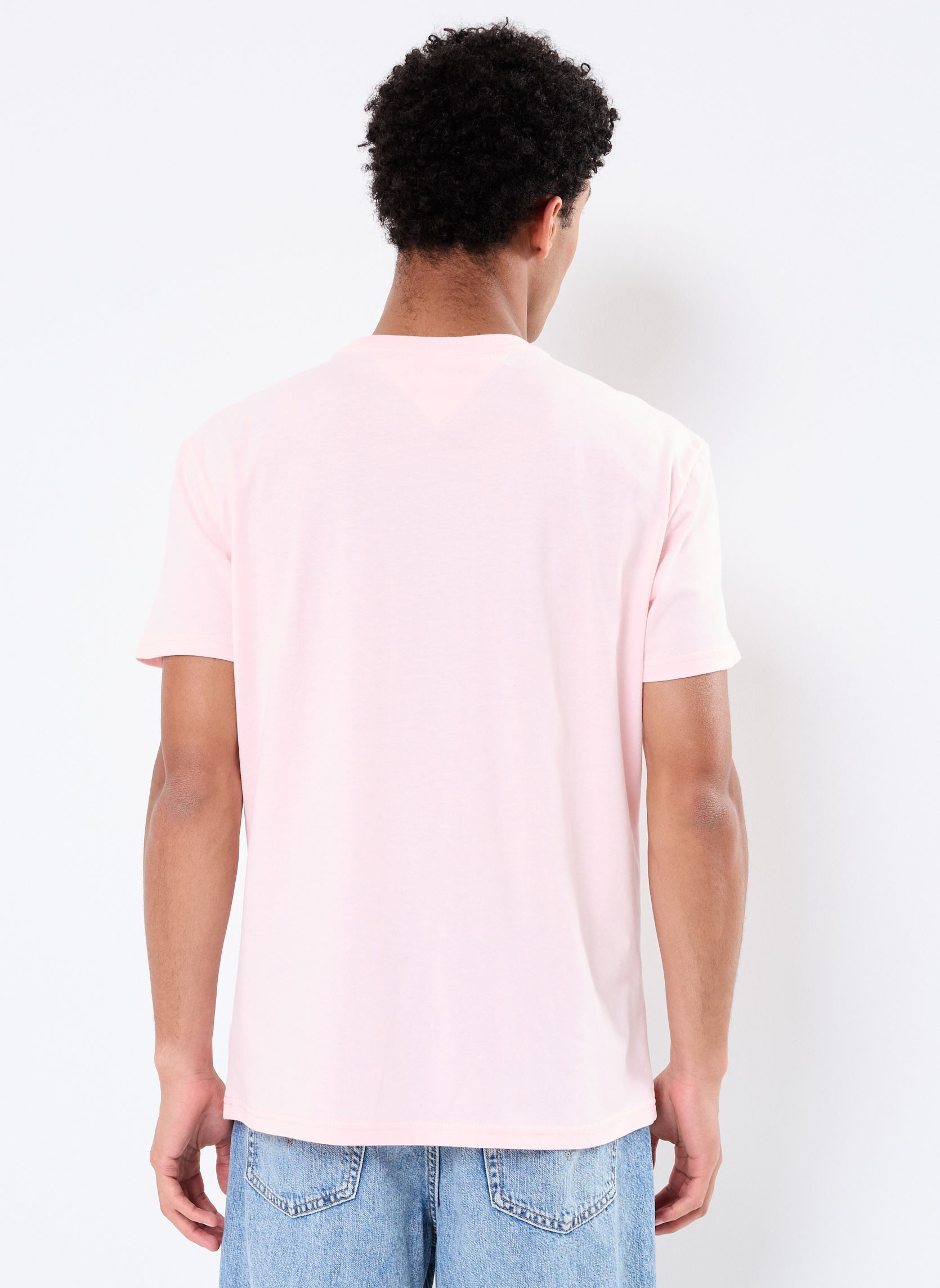 Kurzarm-T-Shirts Tjm Reg Linear Logo DM0DM20744 herren rosa Tommy Jeans Kurzarm-T-Shirts Tjm Reg Linear Logo DM0DM20744 herren rosa PRECIOUS PINK