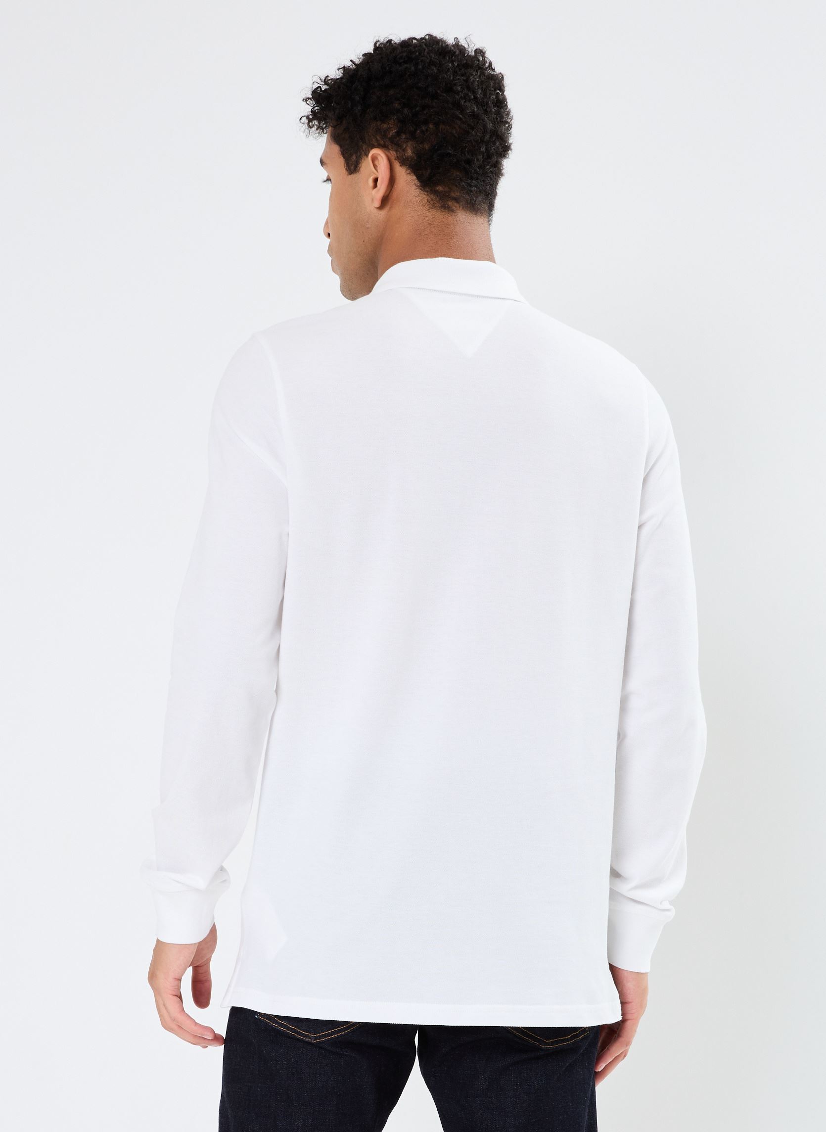 Polos manches courtes Tjm Slim Placket Ls DM0DM18309 homme blanc Tommy Jeans Polos manches courtes Tjm Slim Placket Ls DM0DM18309 homme blanc WHITE