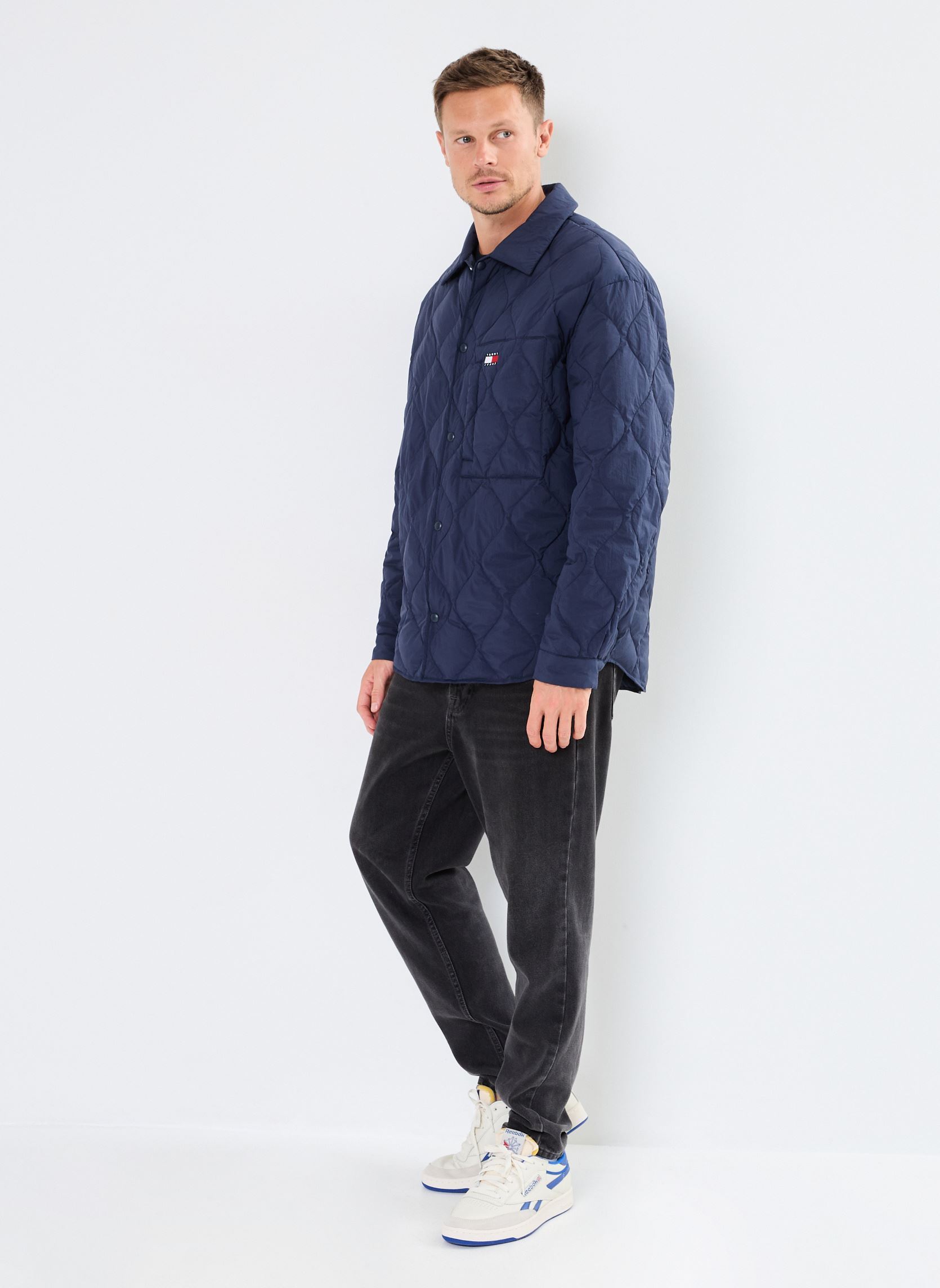 Blousons Tjm Quilted Shacket DM0DM20001 homme bleu Tommy Jeans Blousons Tjm Quilted Shacket DM0DM20001 homme bleu DARK NIGHT NAVY