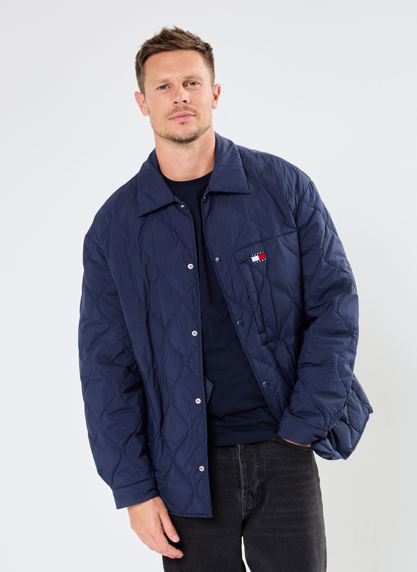 Vêtements Tommy Jeans Tjm Quilted Shacket DM0DM20001 pour Accessoires