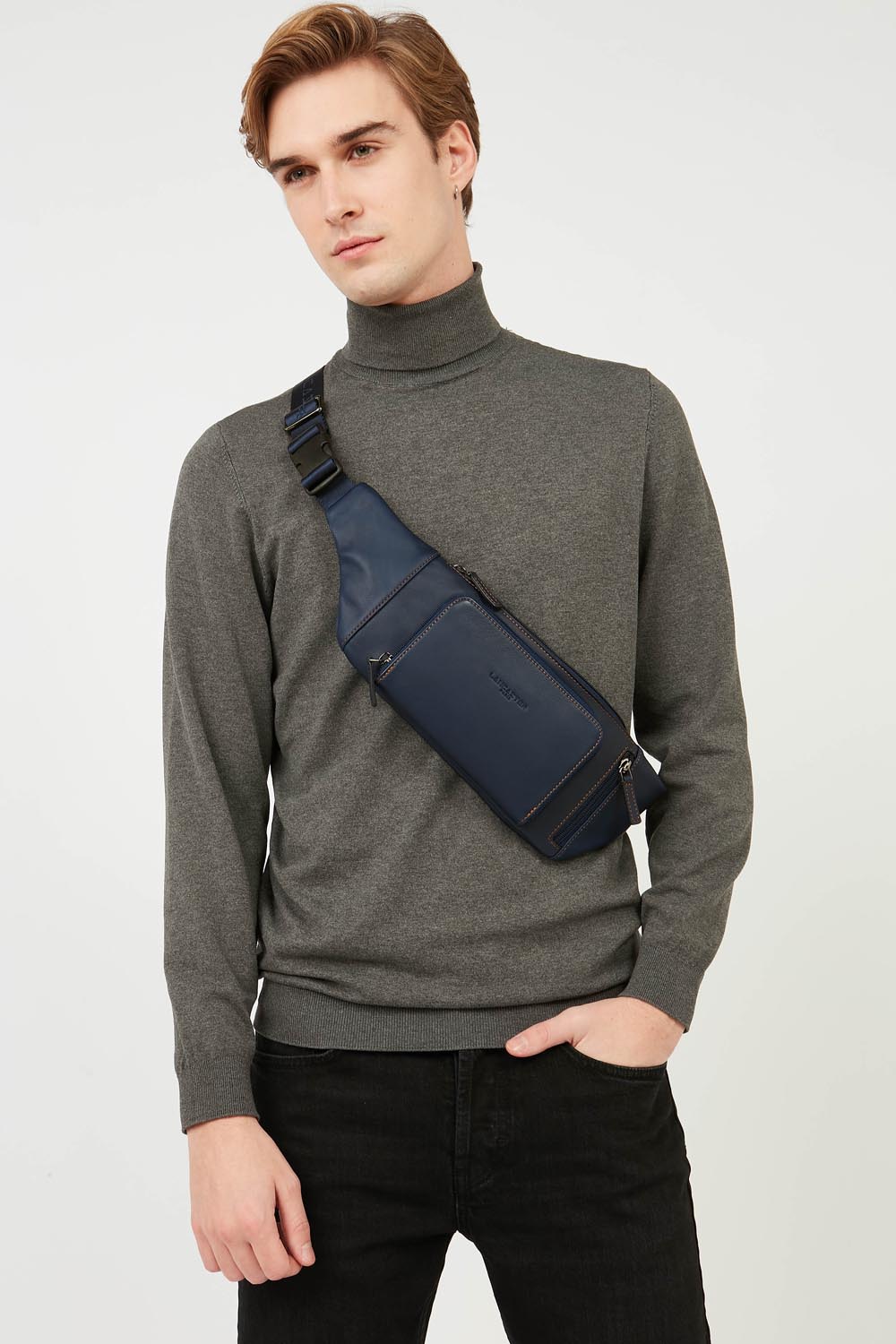 Sacs banane Soft Vintage Homme homme bleu Lancaster Sacs banane Soft Vintage Homme homme bleu Bleu nuit