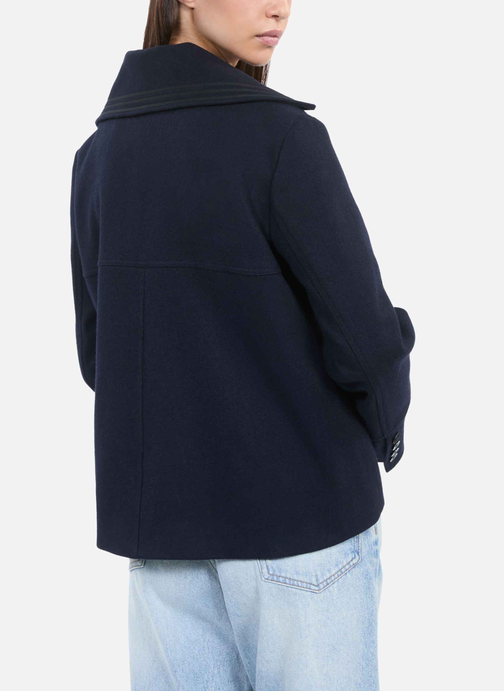 Manteaux FMAN29001K femme bleu The Kooples Manteaux FMAN29001K femme bleu NAV03