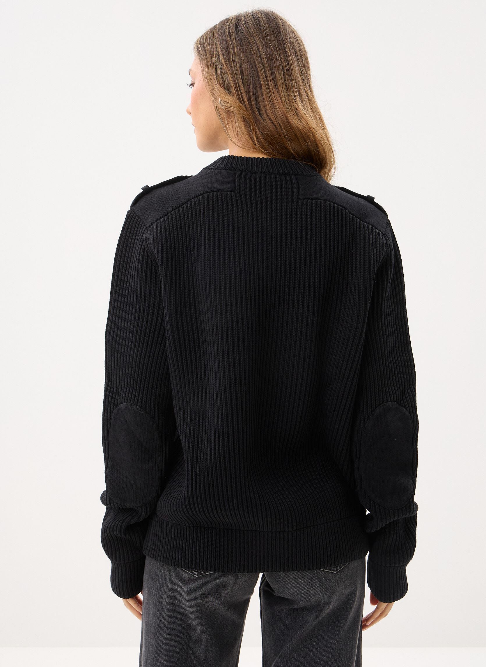 Pulls HPUL29007K femme noir The Kooples Pulls HPUL29007K femme noir BLA01