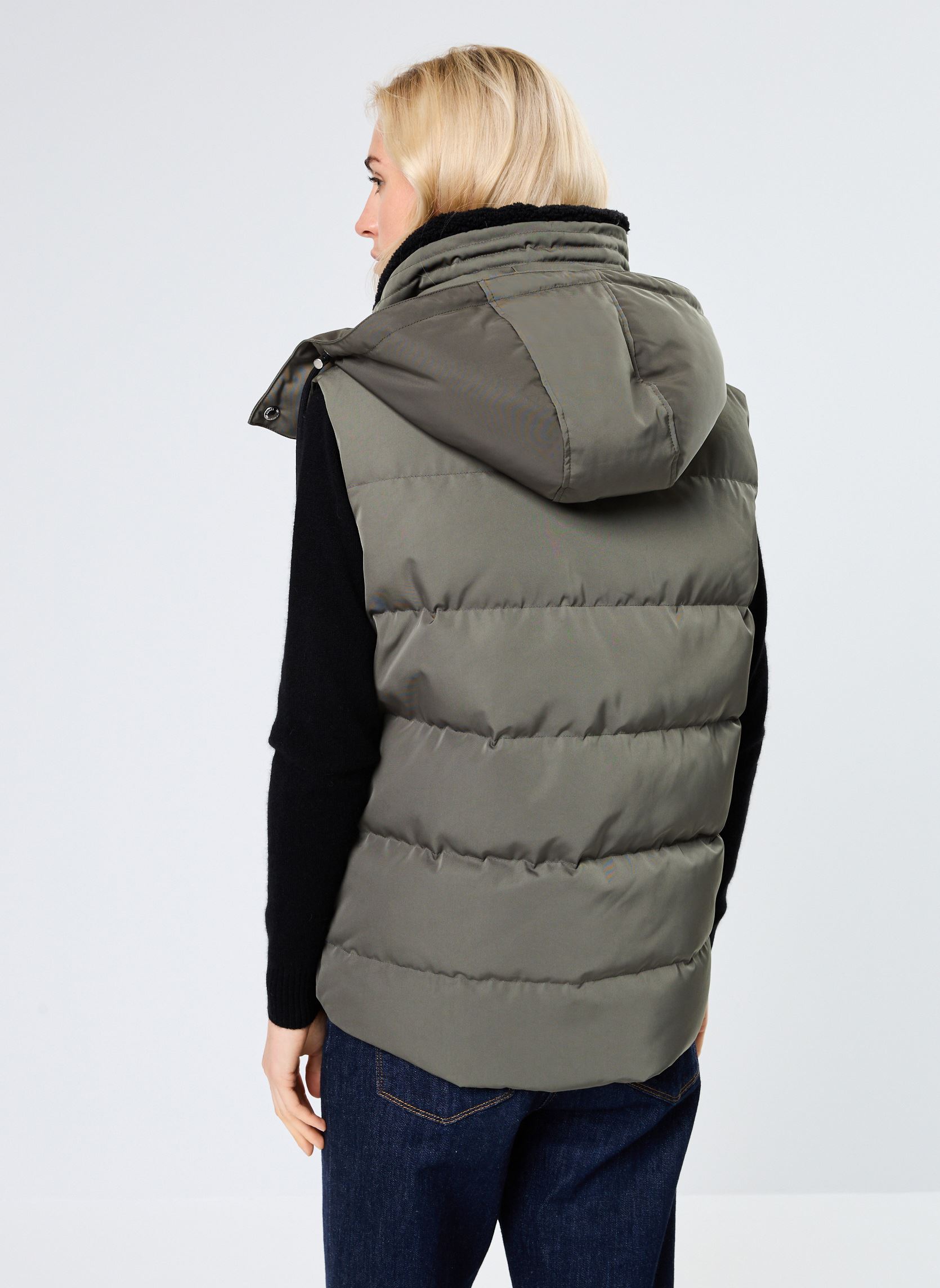 Doudounes sans manches HDOU29012K femme vert The Kooples Doudounes sans manches HDOU29012K femme vert GRN09