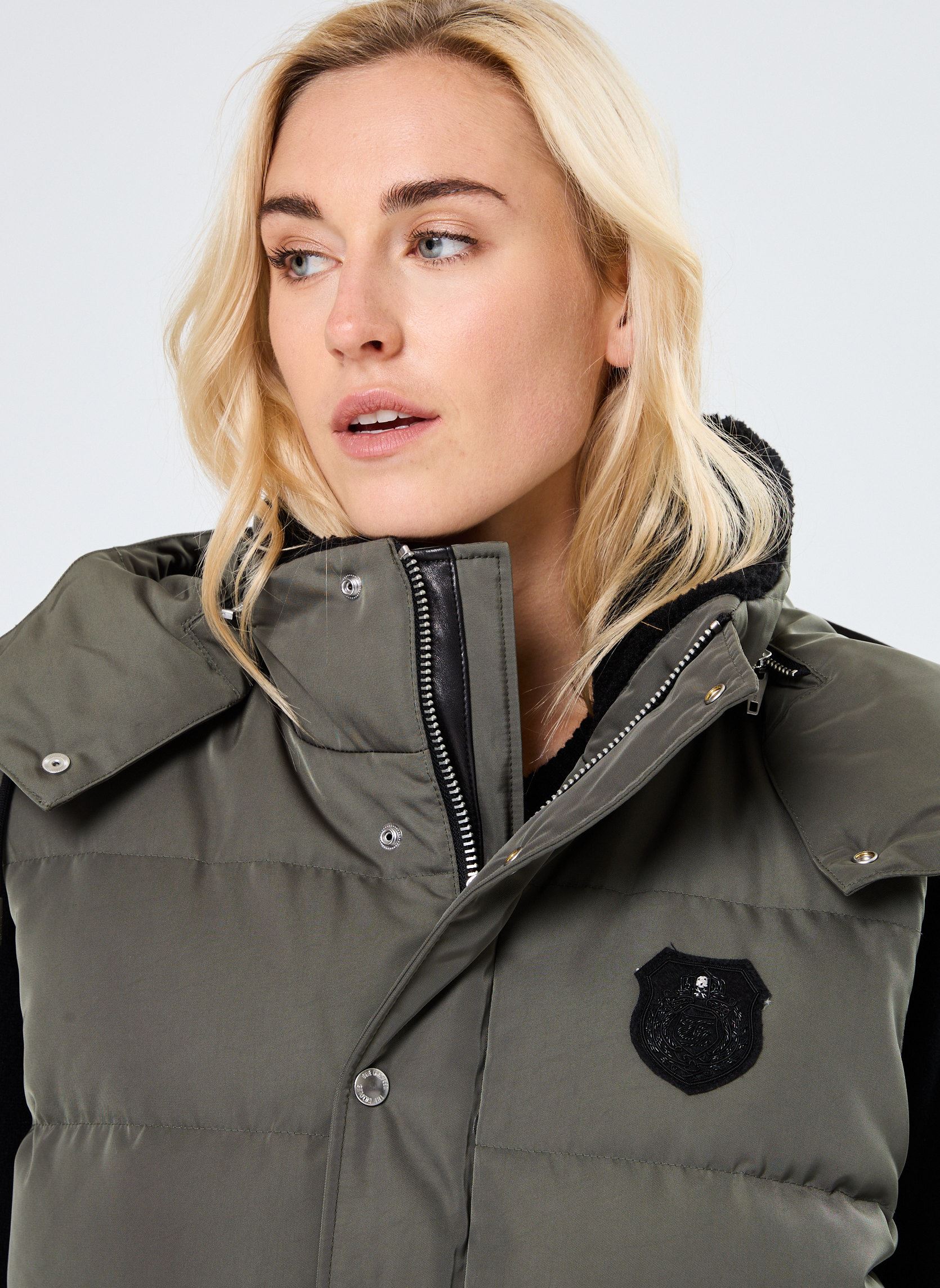 Doudounes sans manches HDOU29012K femme vert The Kooples Doudounes sans manches HDOU29012K femme vert GRN09