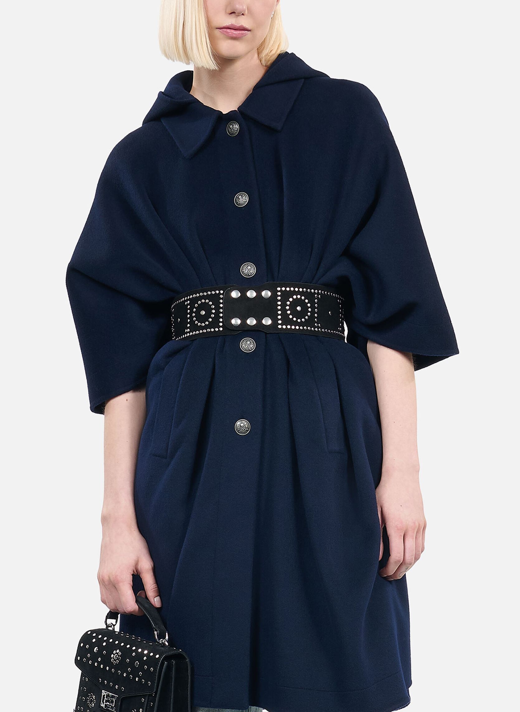 Mantels FMAN29020K dames blauw The Kooples Mantels FMAN29020K dames blauw Nav01