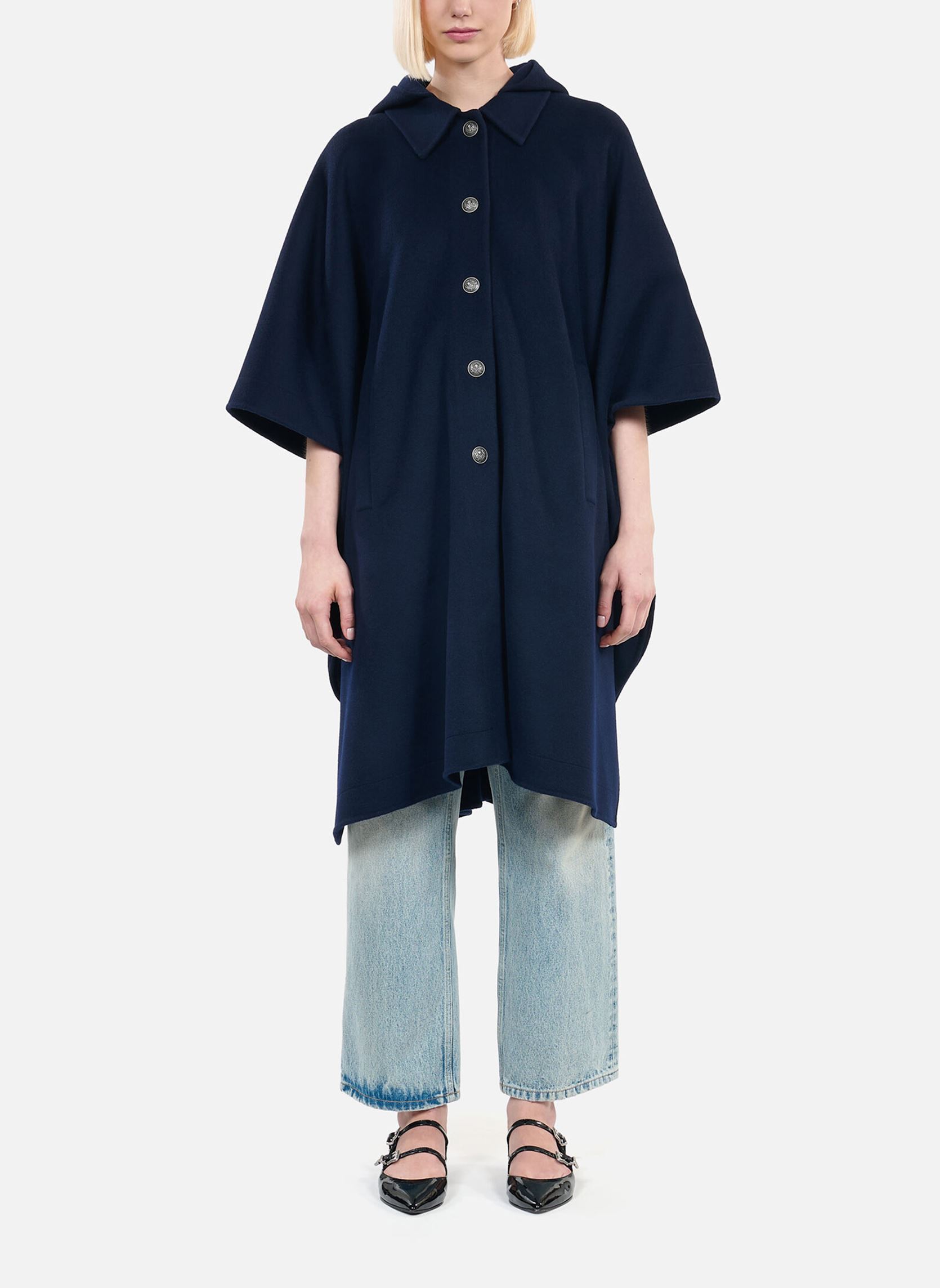 Mantels FMAN29020K dames blauw The Kooples Mantels FMAN29020K dames blauw Nav01