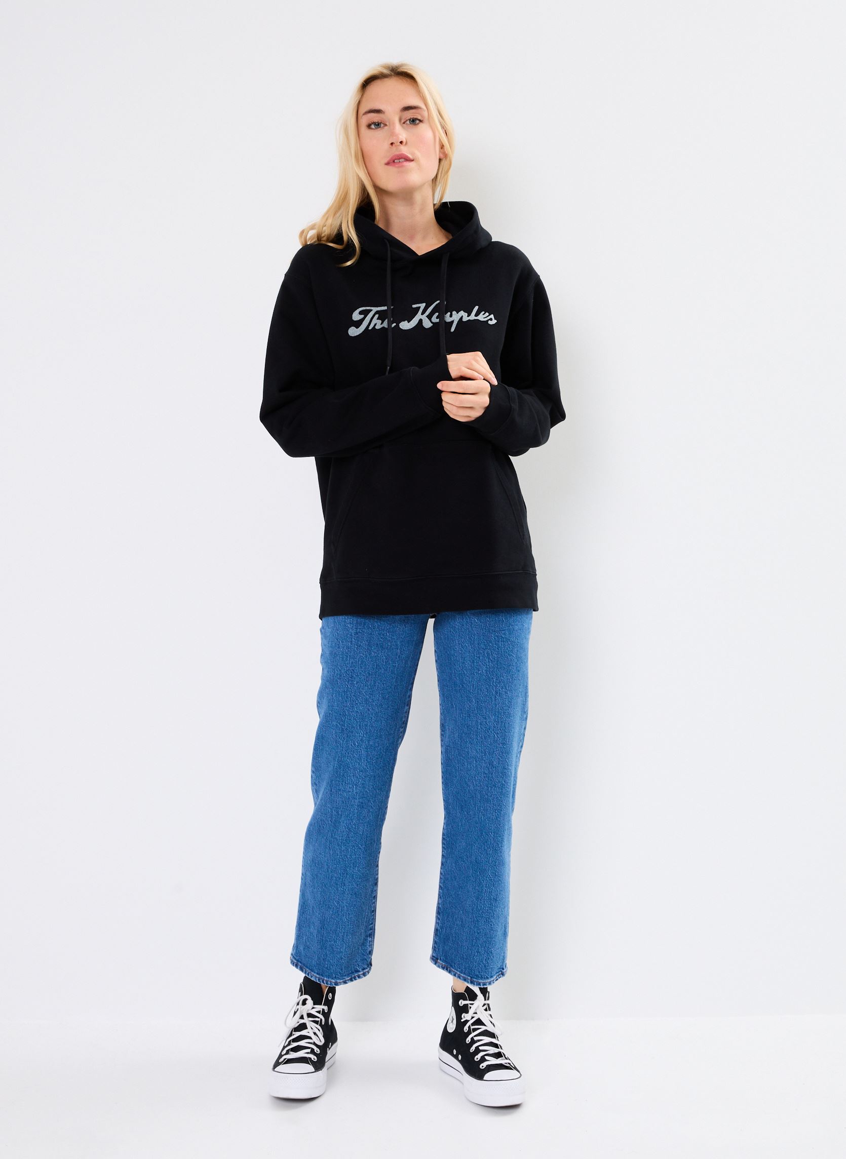 Sweats à capuche HSWE29009K femme noir The Kooples Sweats à capuche HSWE29009K femme noir BLA55