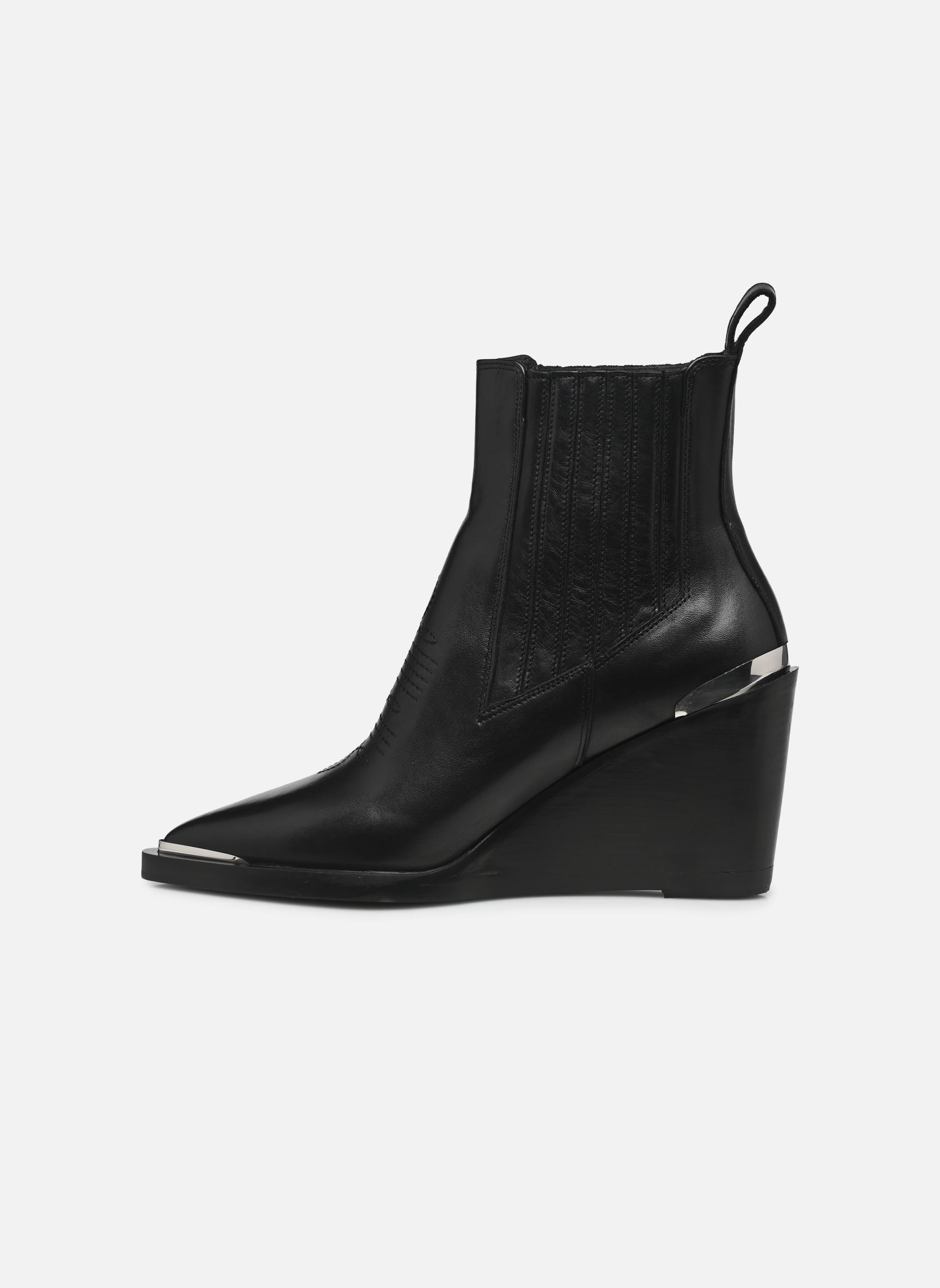 Cowboy-Stiefeletten AFCH29014K damen schwarz The Kooples Cowboy-Stiefeletten AFCH29014K damen schwarz BLA01