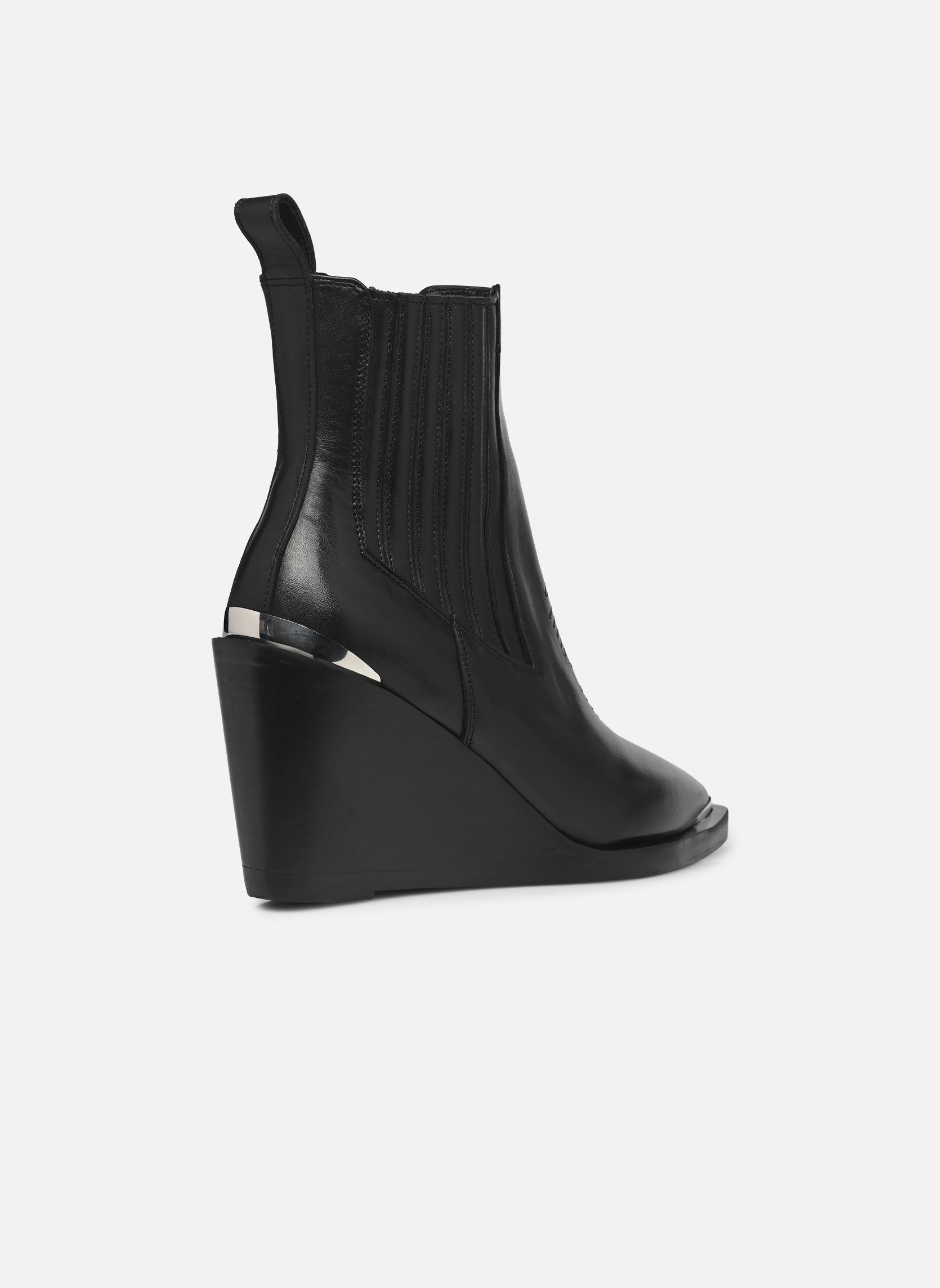 Cowboy-Stiefeletten AFCH29014K damen schwarz The Kooples Cowboy-Stiefeletten AFCH29014K damen schwarz BLA01