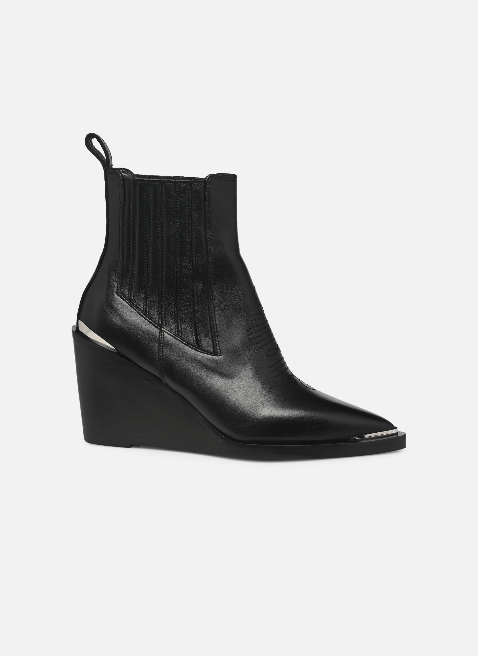 Cowboy-Stiefeletten AFCH29014K damen schwarz The Kooples Cowboy-Stiefeletten AFCH29014K damen schwarz BLA01