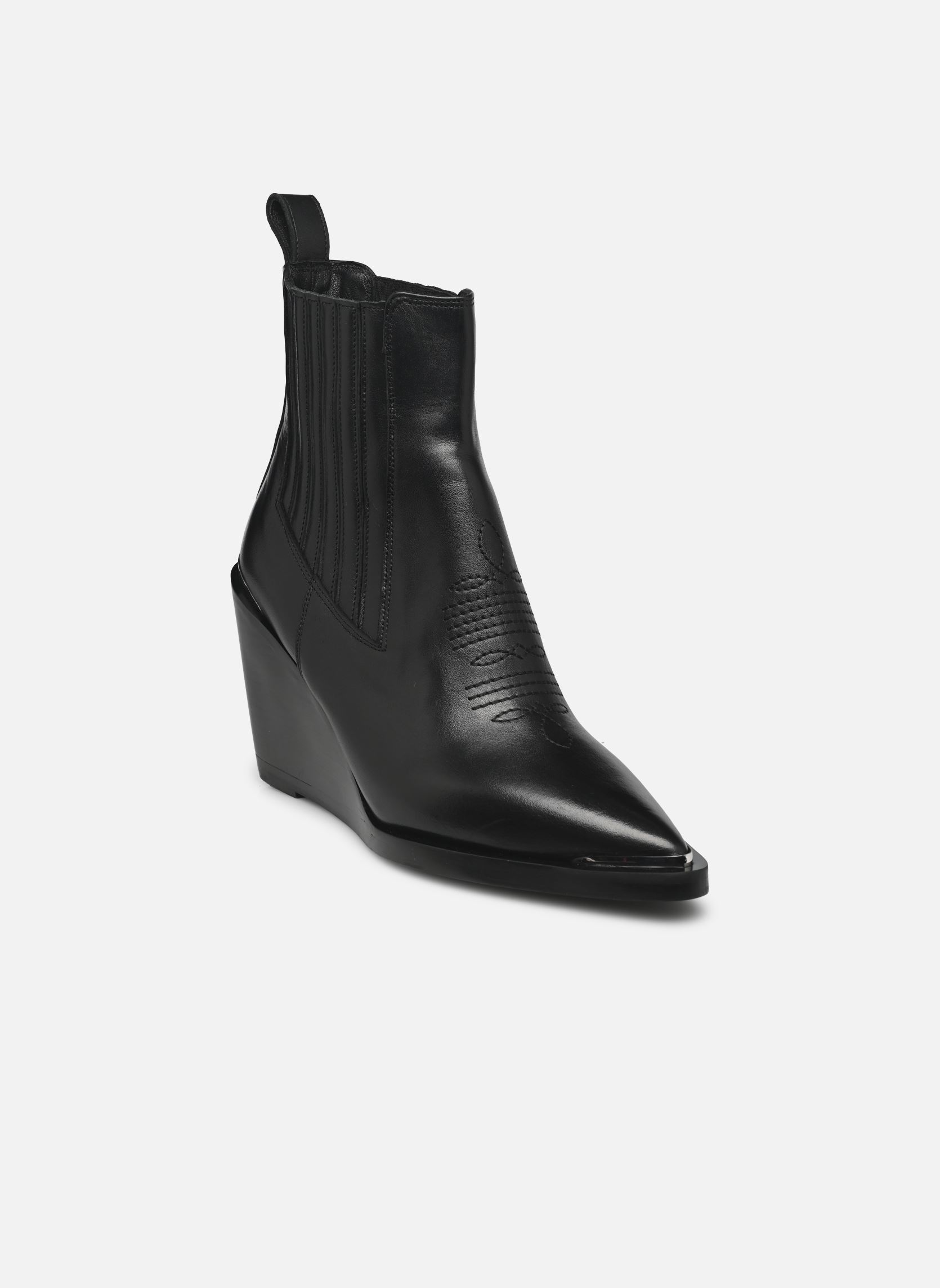 Cowboy-Stiefeletten AFCH29014K damen schwarz The Kooples Cowboy-Stiefeletten AFCH29014K damen schwarz BLA01