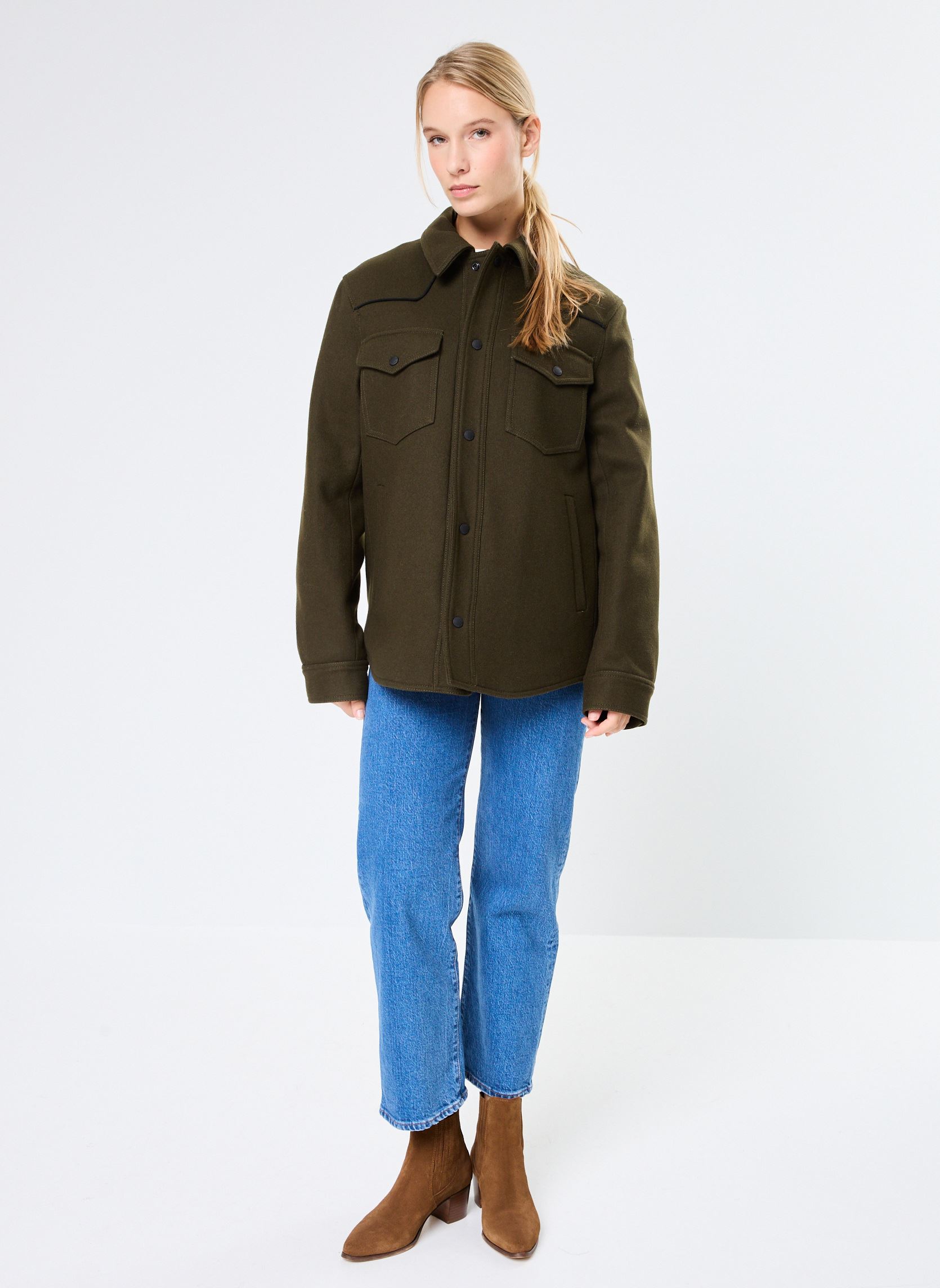 Bomberjacken HBLO29018K damen grün The Kooples Bomberjacken HBLO29018K damen grün KAK01