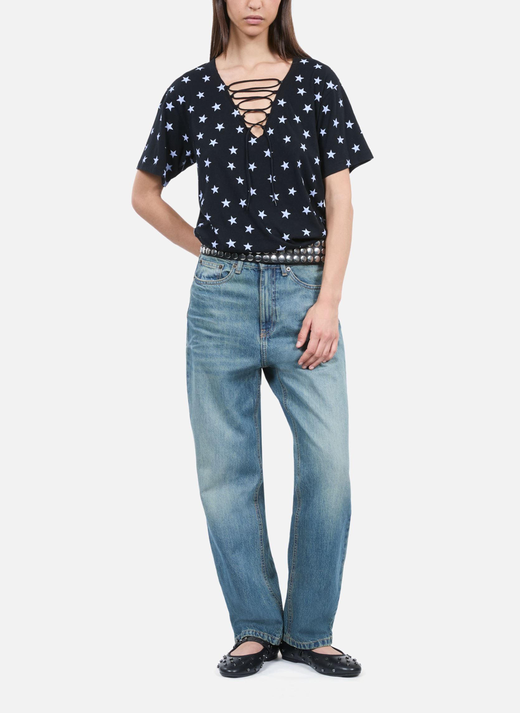 Tee-shirts manches courtes FTSC29040K femme noir The Kooples Tee-shirts manches courtes FTSC29040K femme noir BLA55