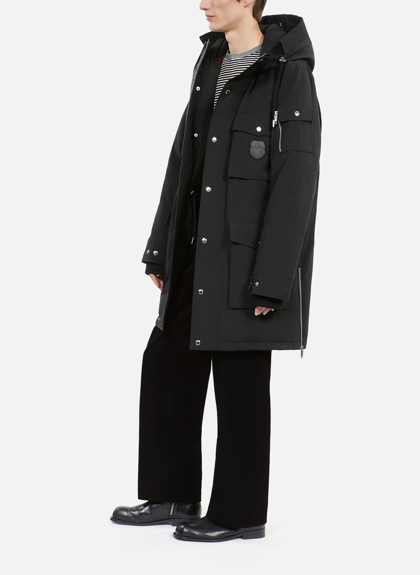 Parkas HPAR29001K homme noir The Kooples Parkas HPAR29001K homme noir BLA01