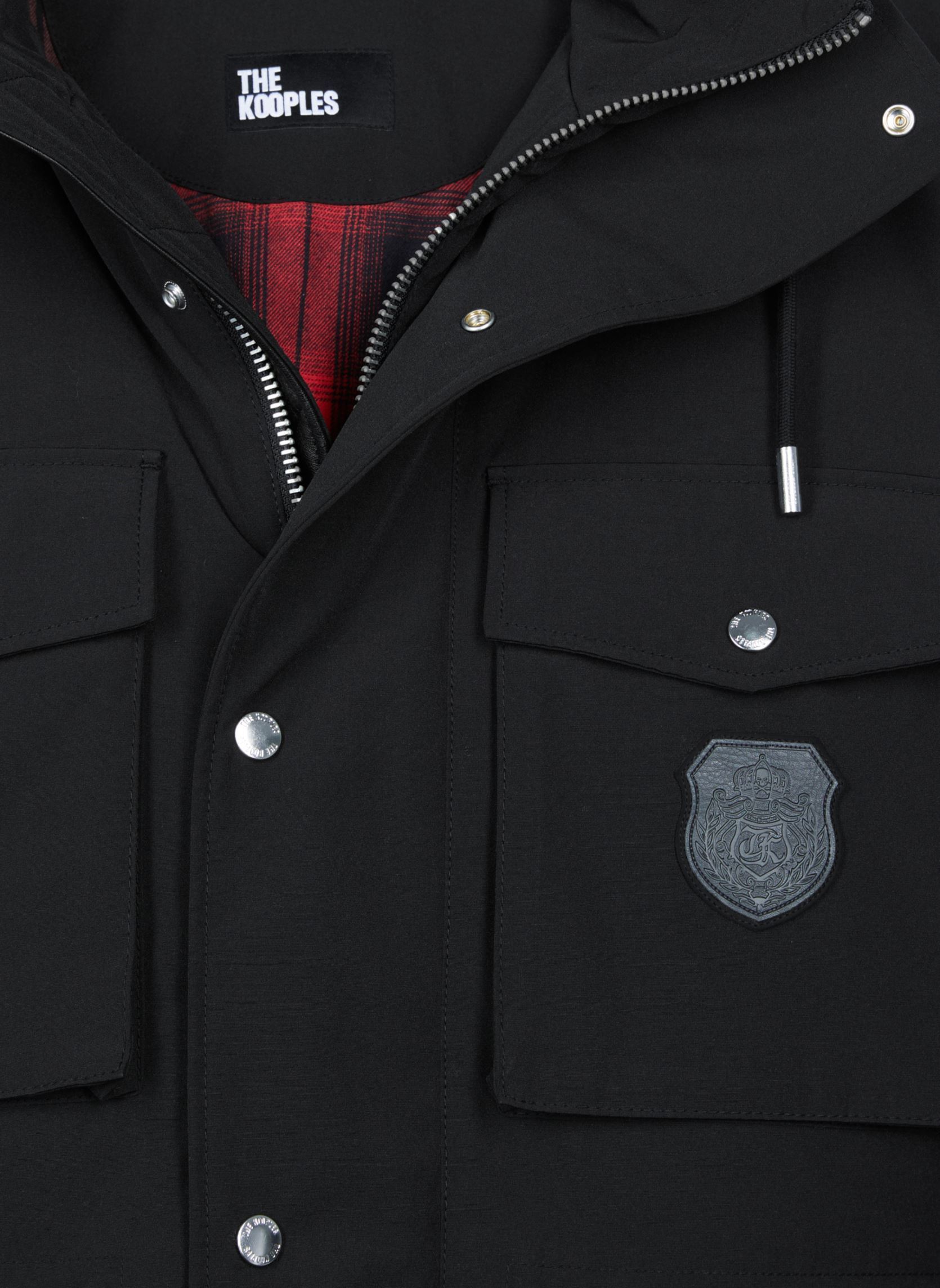 Parkas HPAR29001K homme noir The Kooples Parkas HPAR29001K homme noir BLA01
