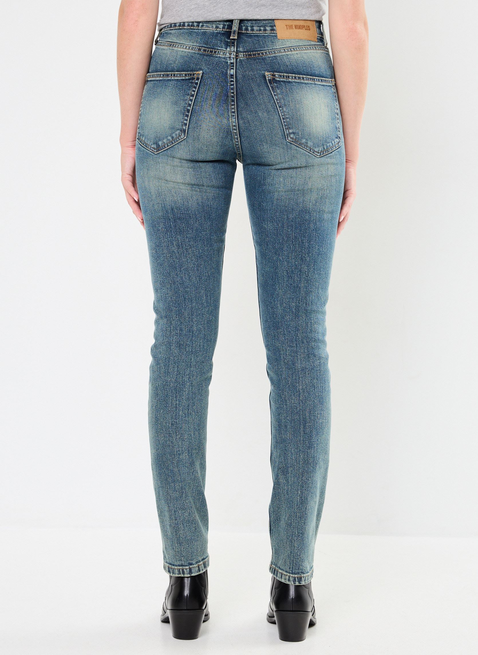 Jeans slim et skinny FJEA29002J femme bleu The Kooples Jeans slim et skinny FJEA29002J femme bleu BLU06