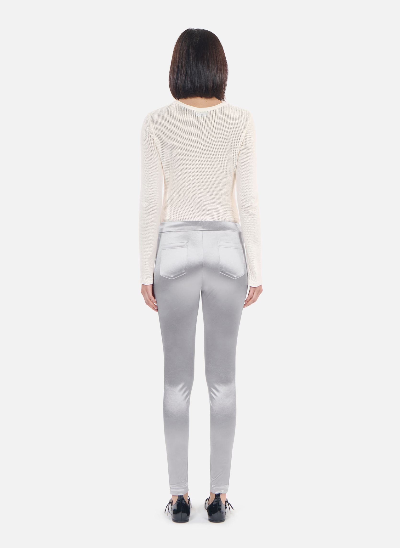 Bas de jogging Pantalon de survêtement - FJOG29017K femme argent The Kooples Bas de jogging Pantalon de survêtement - FJOG29017K femme argent SIL06