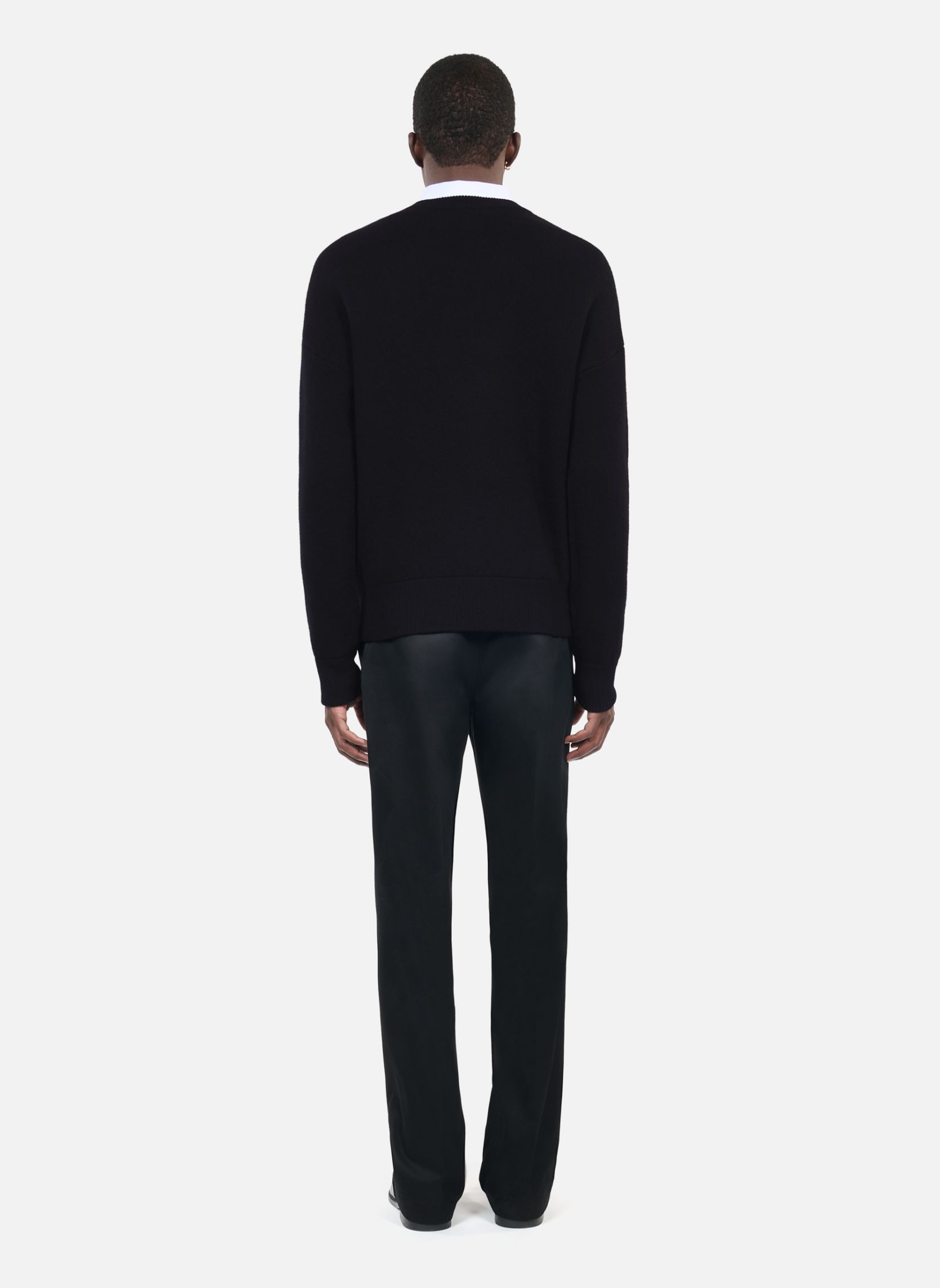 Pulls HPUL29018K homme noir The Kooples Pulls HPUL29018K homme noir BLA01
