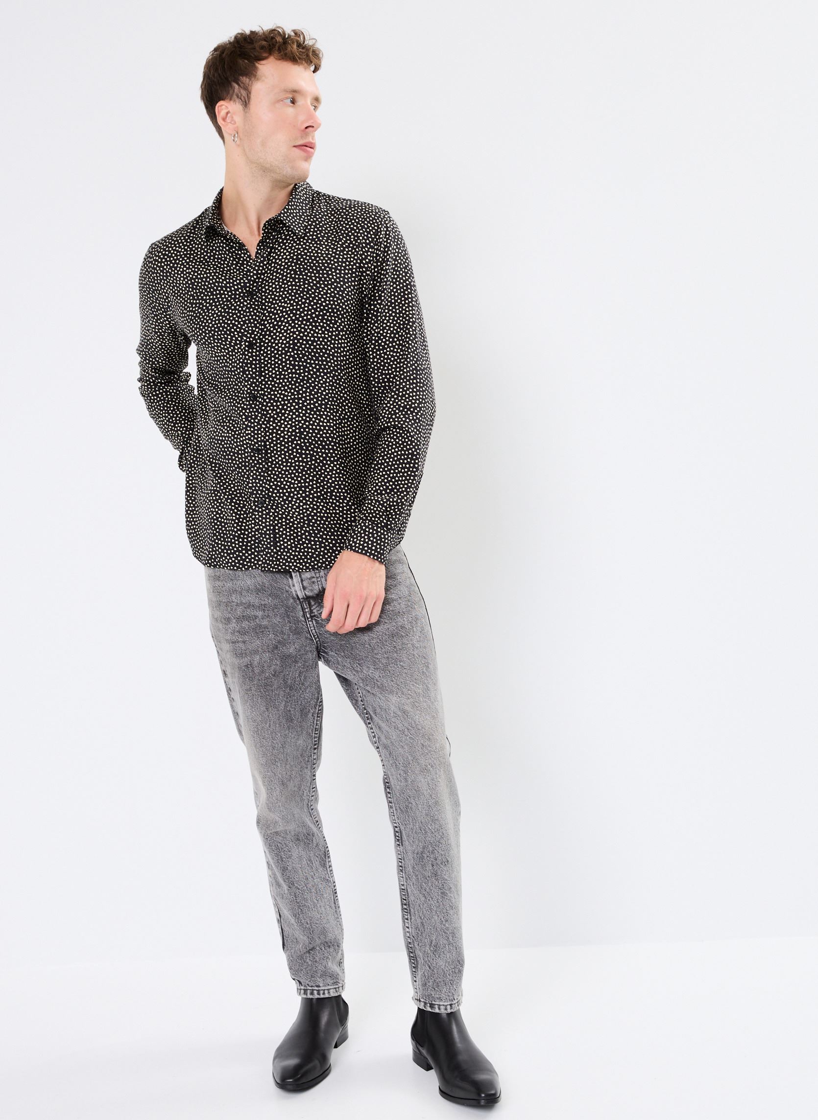 Hemden HCCL29027K herren schwarz The Kooples Hemden HCCL29027K herren schwarz BLA09