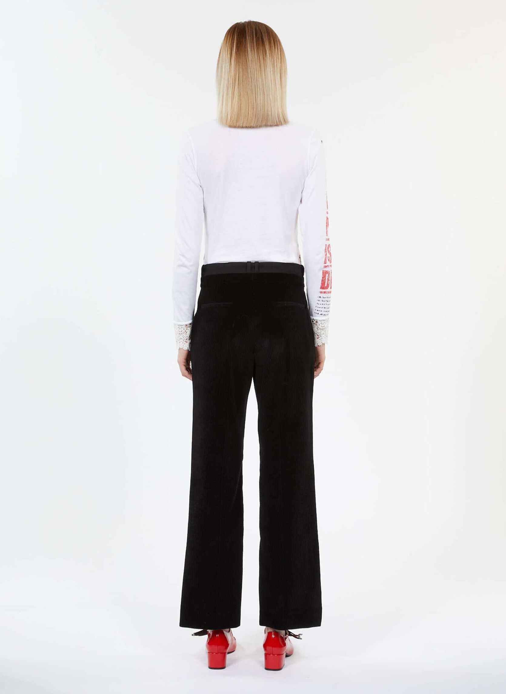 Pantalons droit FPAN29050K femme noir The Kooples Pantalons droit FPAN29050K femme noir BLA01