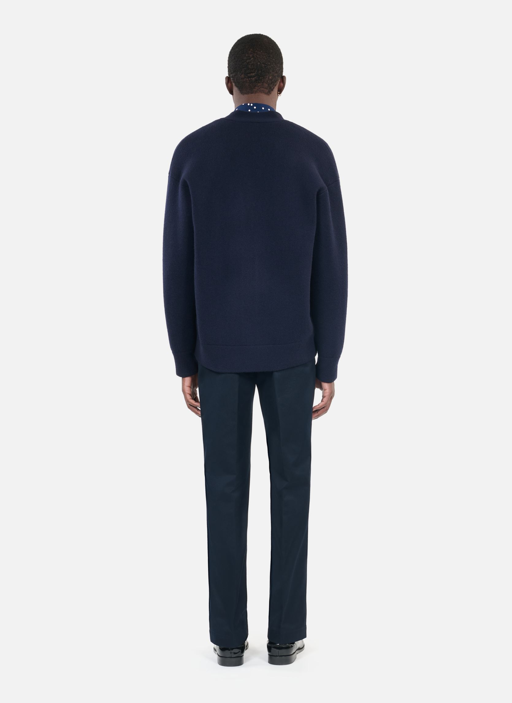 Strickjacken und Westen HCAR29008K herren blau The Kooples Strickjacken und Westen HCAR29008K herren blau NAV01
