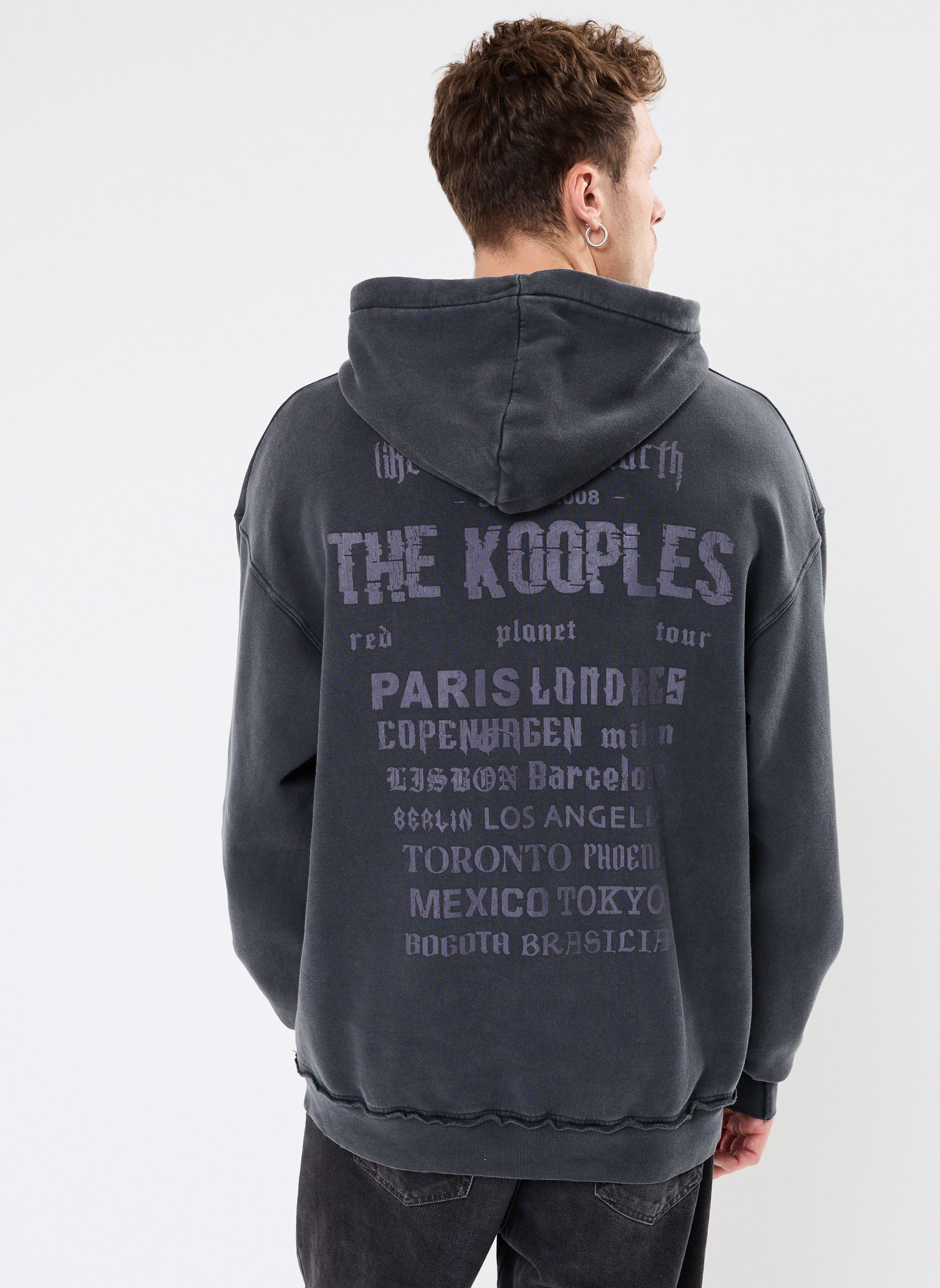 Sweats à capuche HSWE29023K homme noir The Kooples Sweats à capuche HSWE29023K homme noir BLA55