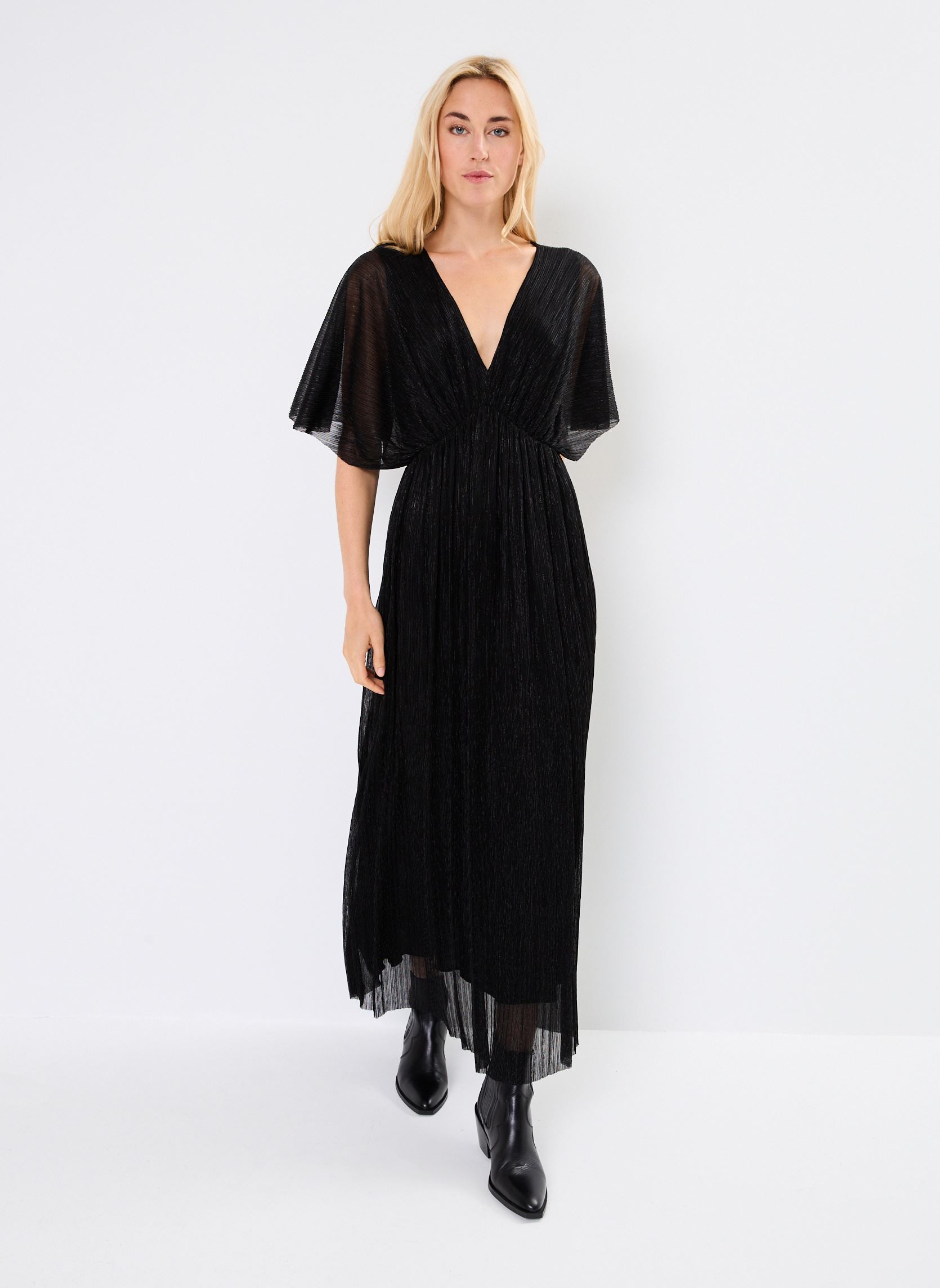 Vestidos FROB29131K mujer negro The Kooples Vestidos FROB29131K mujer negro BLA01