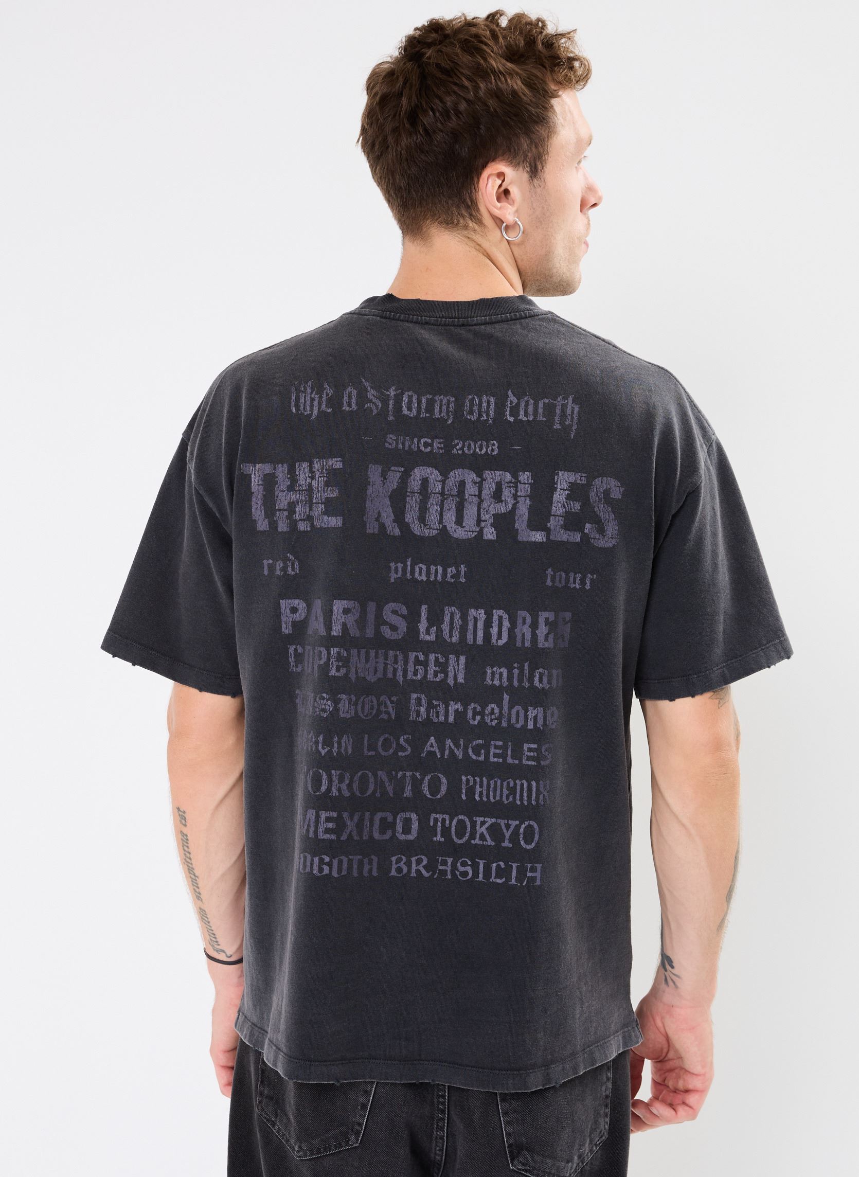 Tee-shirts manches courtes HTSC29023K homme noir The Kooples Tee-shirts manches courtes HTSC29023K homme noir BLA55