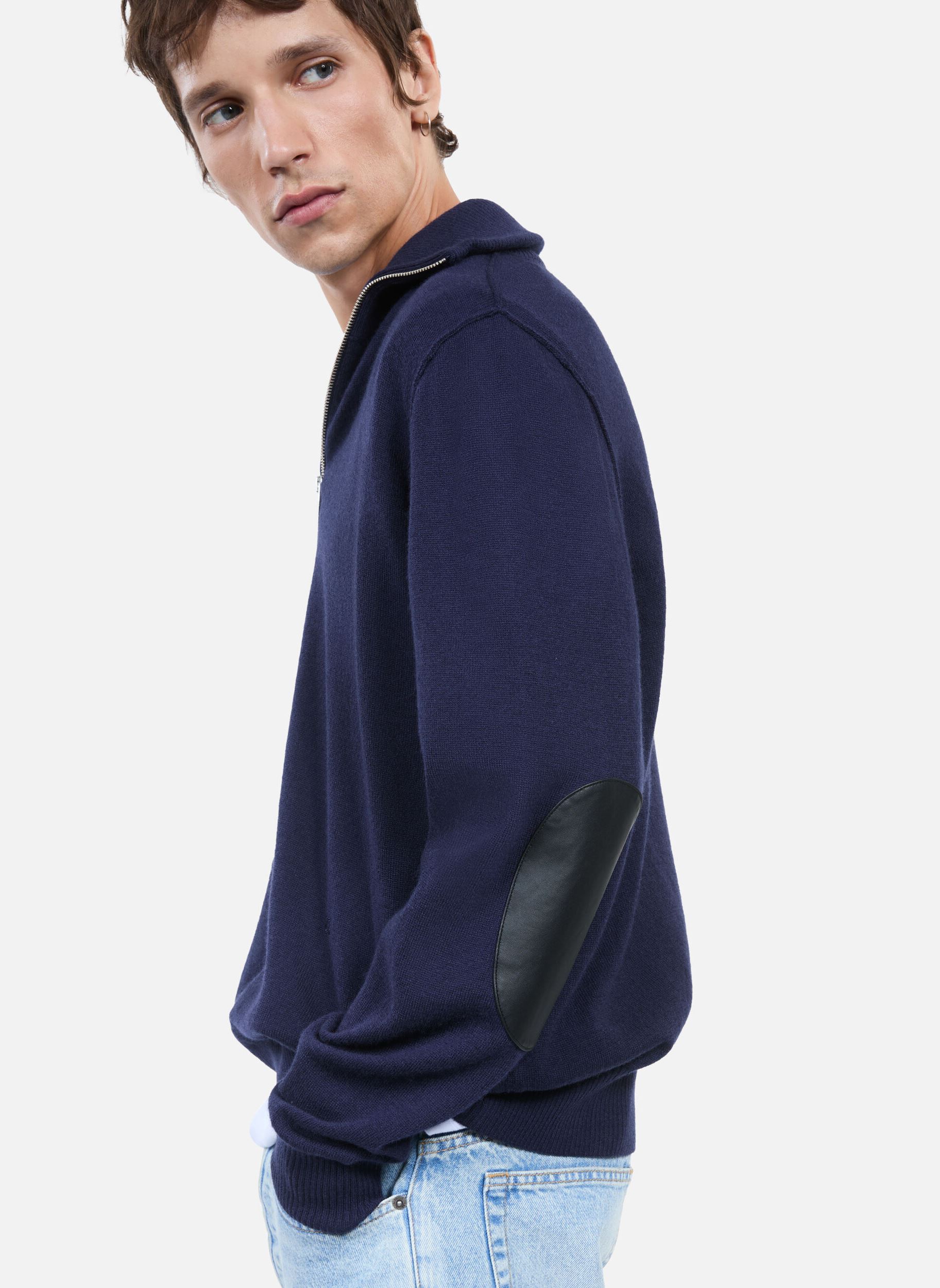 Pulls HPUL29115K homme bleu The Kooples Pulls HPUL29115K homme bleu Nav01