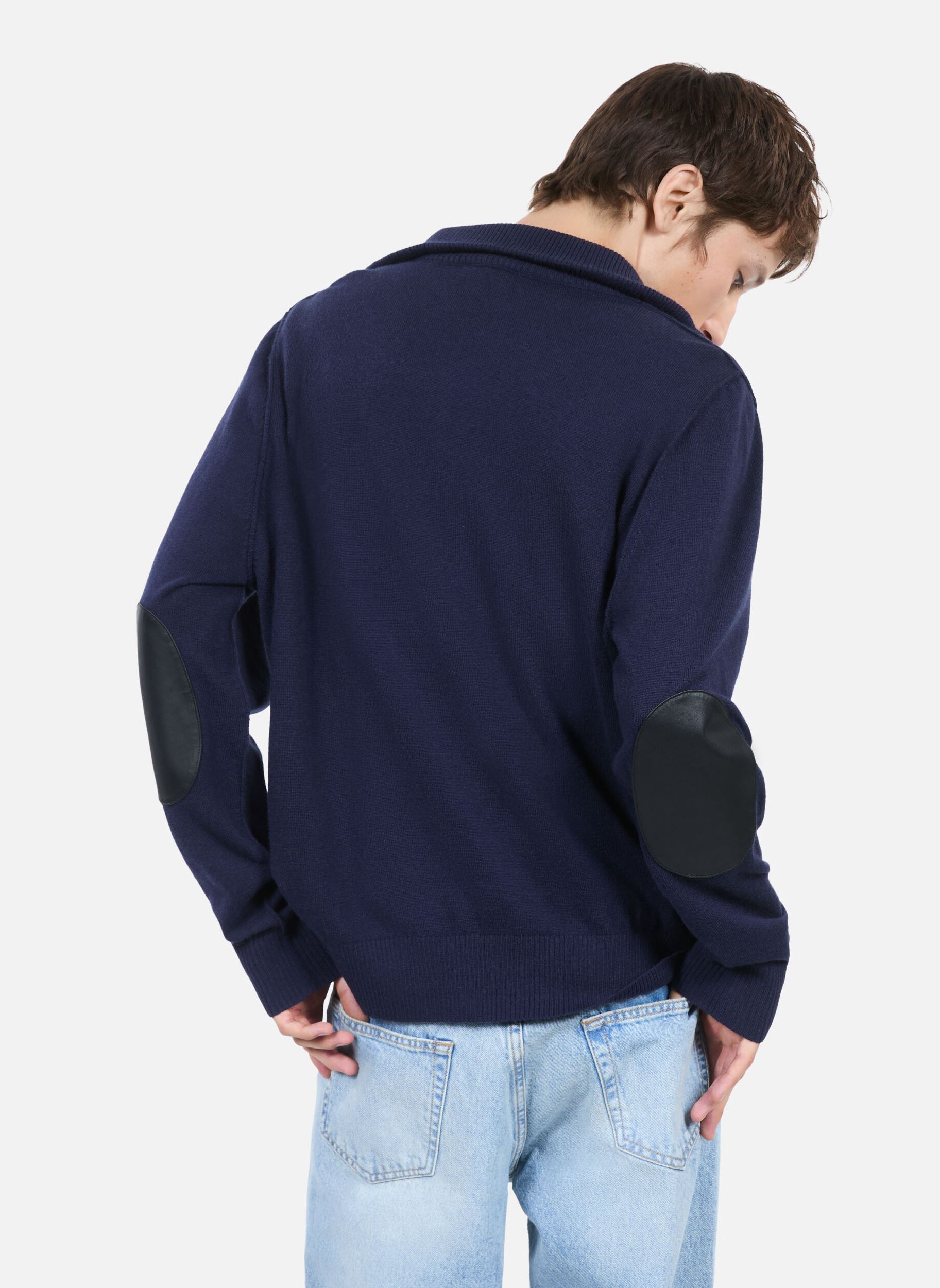 Pulls HPUL29115K homme bleu The Kooples Pulls HPUL29115K homme bleu Nav01