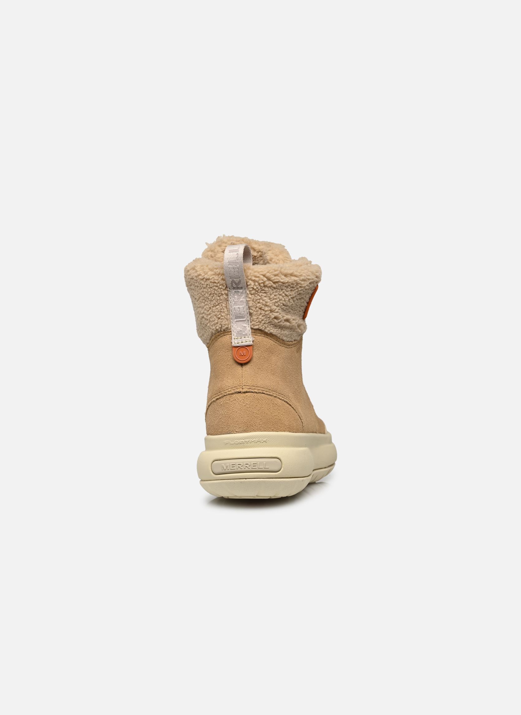Gefütterte Stiefeletten MARQUETTE THERMO LACE WP damen braun Merrell Gefütterte Stiefeletten MARQUETTE THERMO LACE WP damen braun Tan