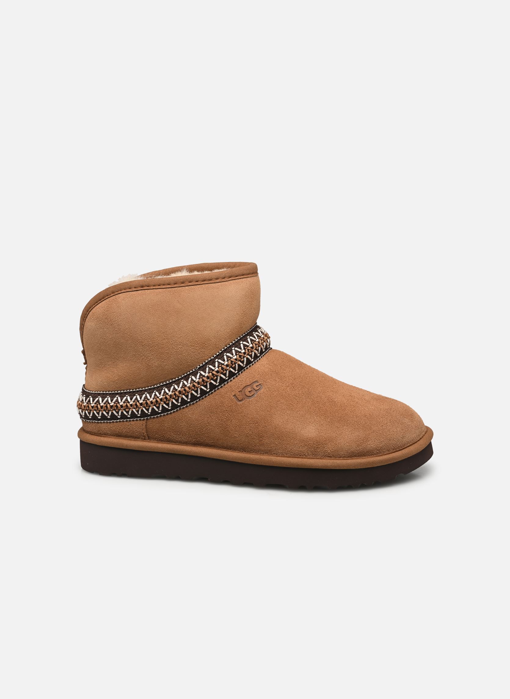 Bottines fourrées W CLASSIC MINI CRESCENT femme marron UGG Bottines fourrées W CLASSIC MINI CRESCENT femme marron CHESTNUT