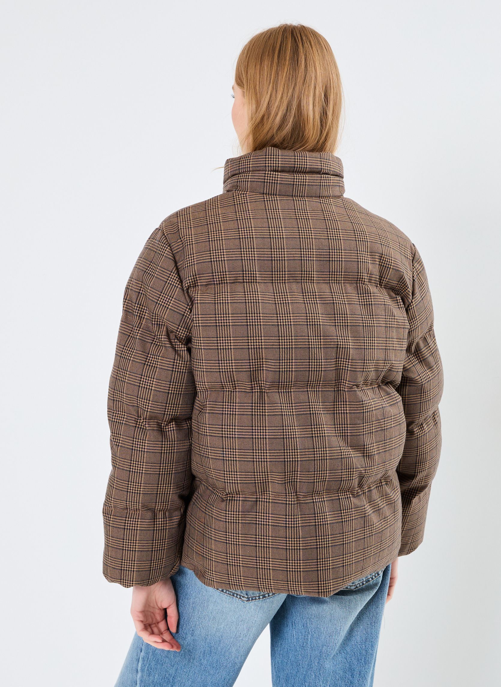 Gewatteerde jassen Padded Checked Jacket dames bruin GANT Gewatteerde jassen Padded Checked Jacket dames bruin NOIR