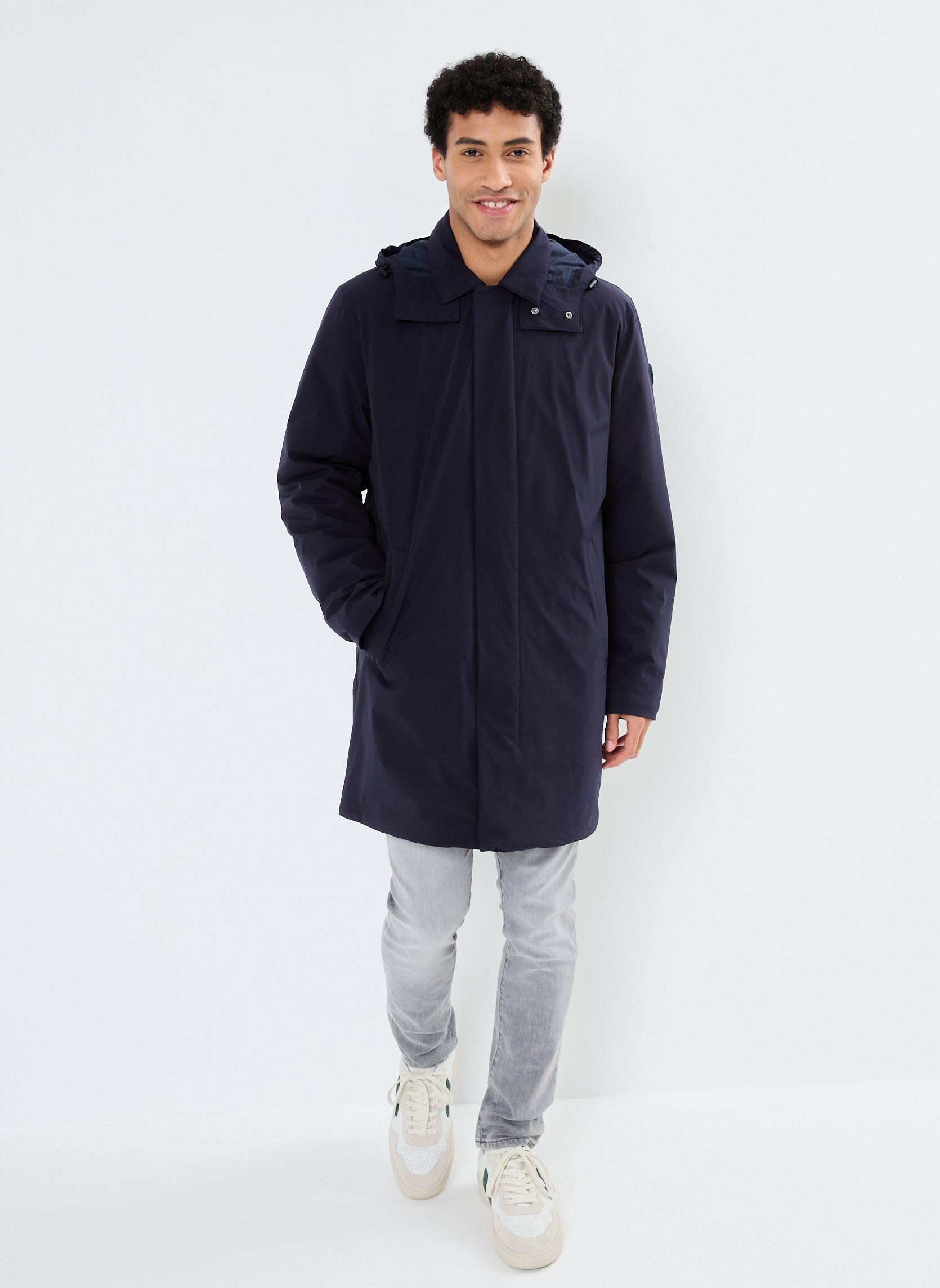 Klassieke jassen Padded Car Coat heren blauw GANT Klassieke jassen Padded Car Coat heren blauw BLEU NUIT