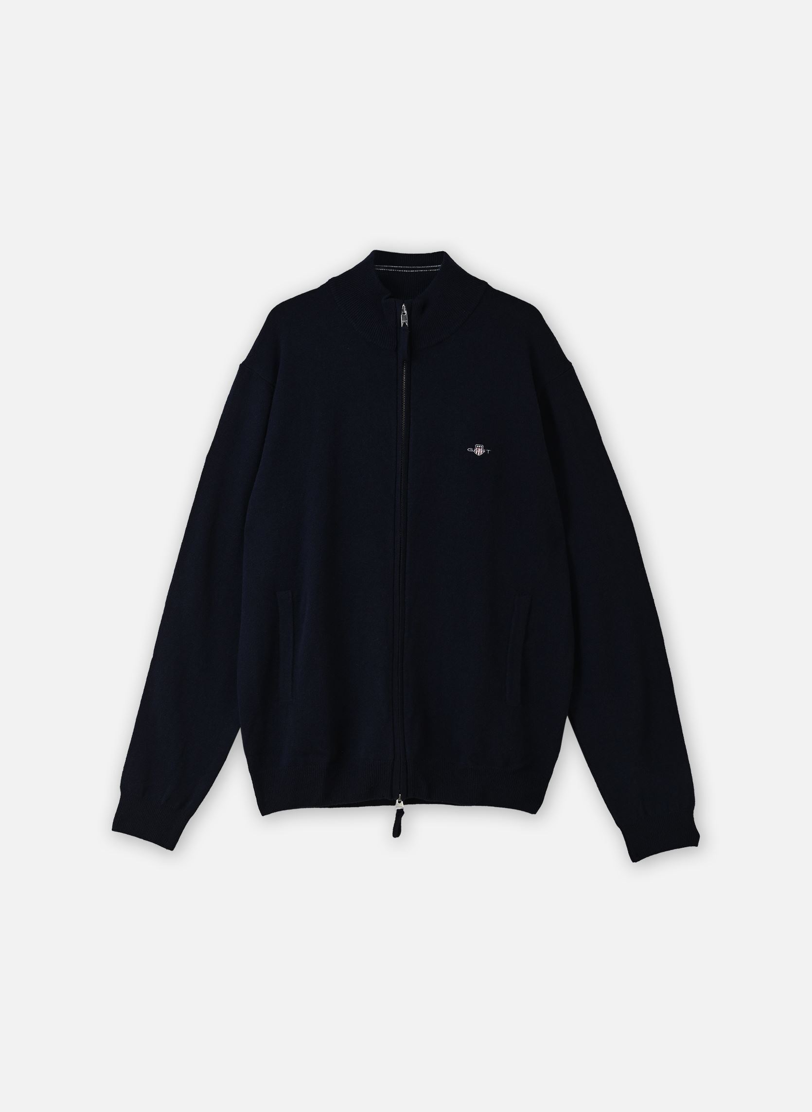 Vesten Superfine Lambswool Zip Cardigan heren marine GANT Vesten Superfine Lambswool Zip Cardigan heren marine MARINE