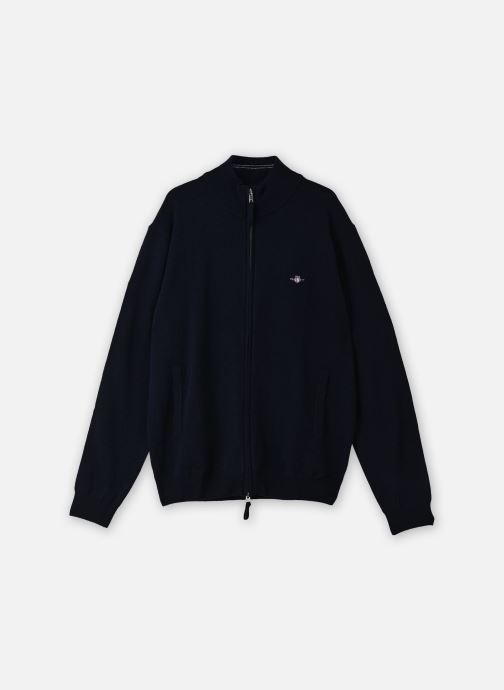 GANT Vesten Superfine Lambswool Zip Cardigan heren marine