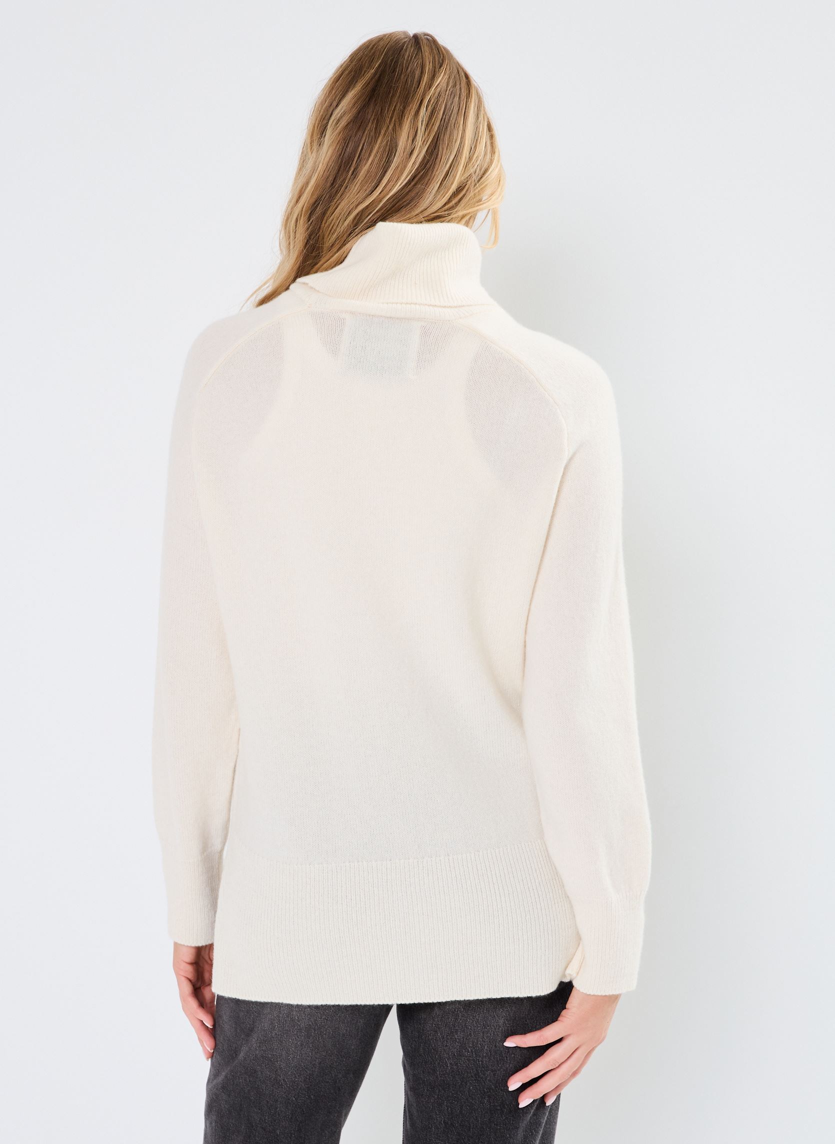 Pulls Herringbone Detail Rollneck femme blanc GANT Pulls Herringbone Detail Rollneck femme blanc CREME