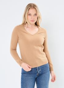 Pulls Extrafine Lambswool V-Neck femme bleu