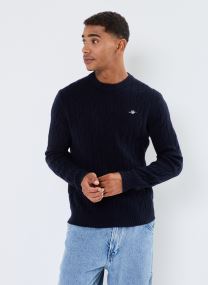 Maglioni Lambswool Cable C-Neck uomo blu GANT Maglioni Lambswool Cable C-Neck uomo blu BLEU NUIT