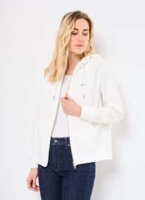 Sweaters met rits Shield Zip Hoodie dames wit