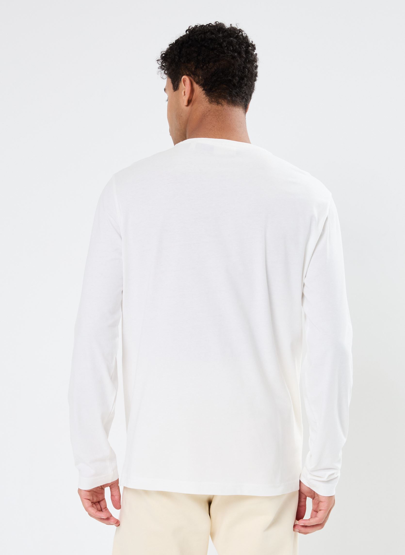 Tee-shirts manches longues Reg Shield Ls T-Shirt homme blanc GANT Tee-shirts manches longues Reg Shield Ls T-Shirt homme blanc COQUILLE OEUF