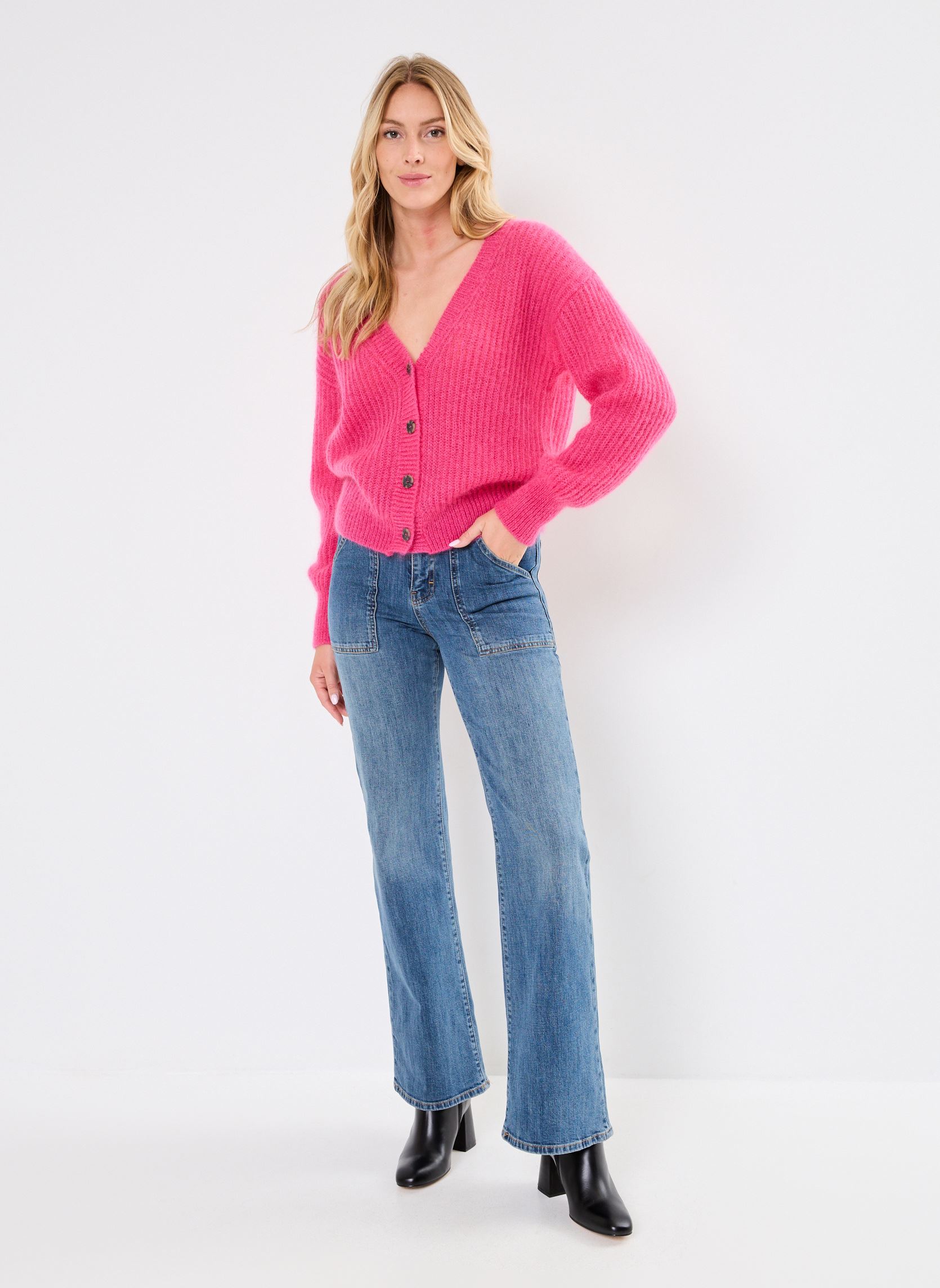 Vesten Manou MMP14 PL3 dames roze Leon & Harper Vesten Manou MMP14 PL3 dames roze PINK