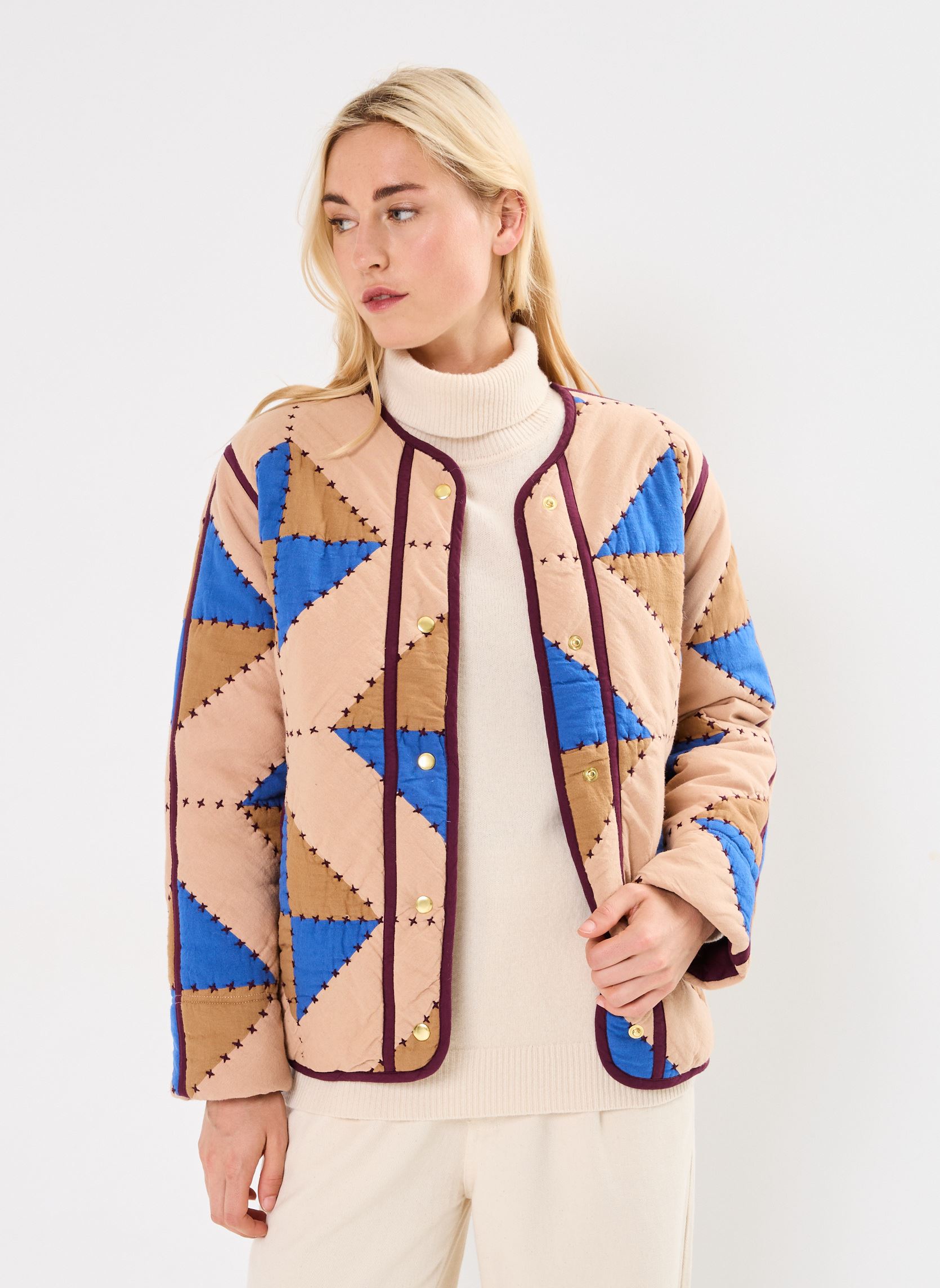 Vestes Vulca TC304 Losange femme multicolore Leon & Harper Vestes Vulca TC304 Losange femme multicolore MIX