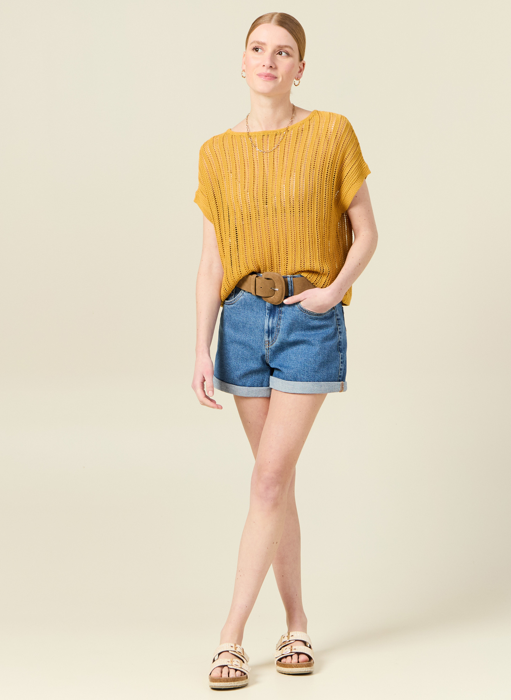 Tee-shirts NEWTOPULF femme jaune Bonobo Tee-shirts NEWTOPULF femme jaune Jaune