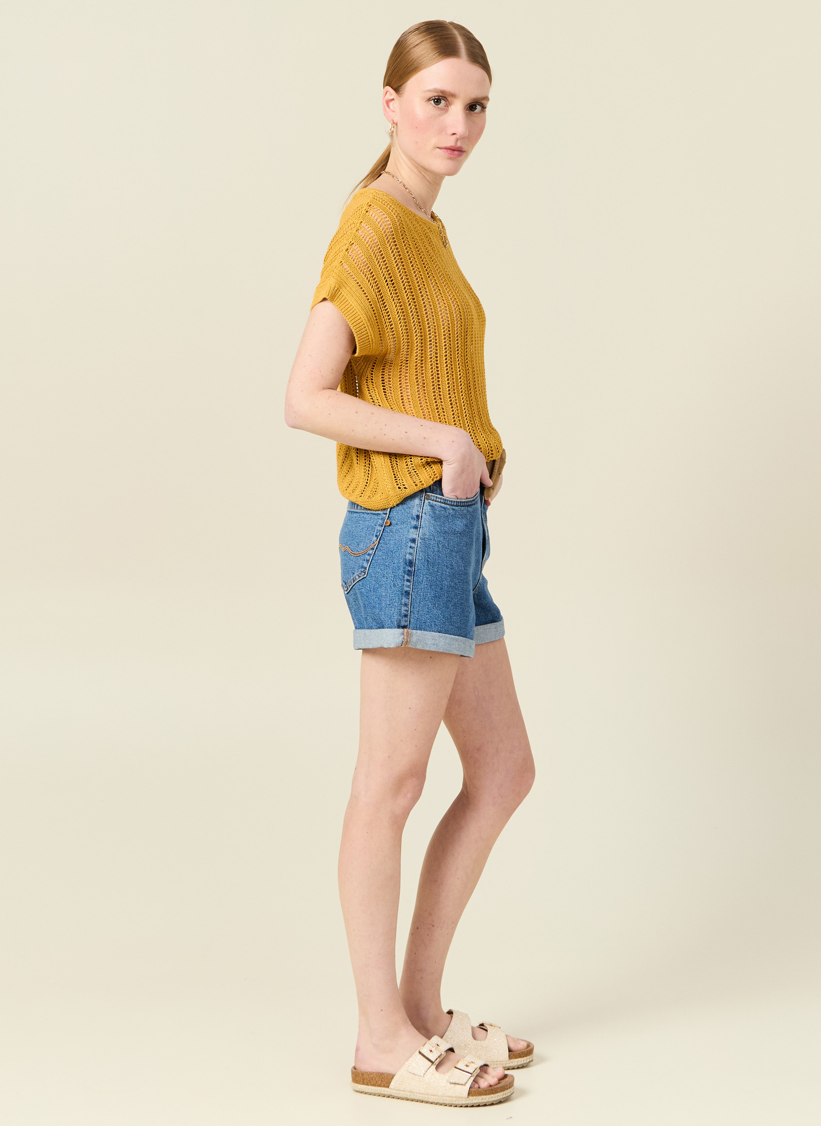 Tee-shirts NEWTOPULF femme jaune Bonobo Tee-shirts NEWTOPULF femme jaune Jaune