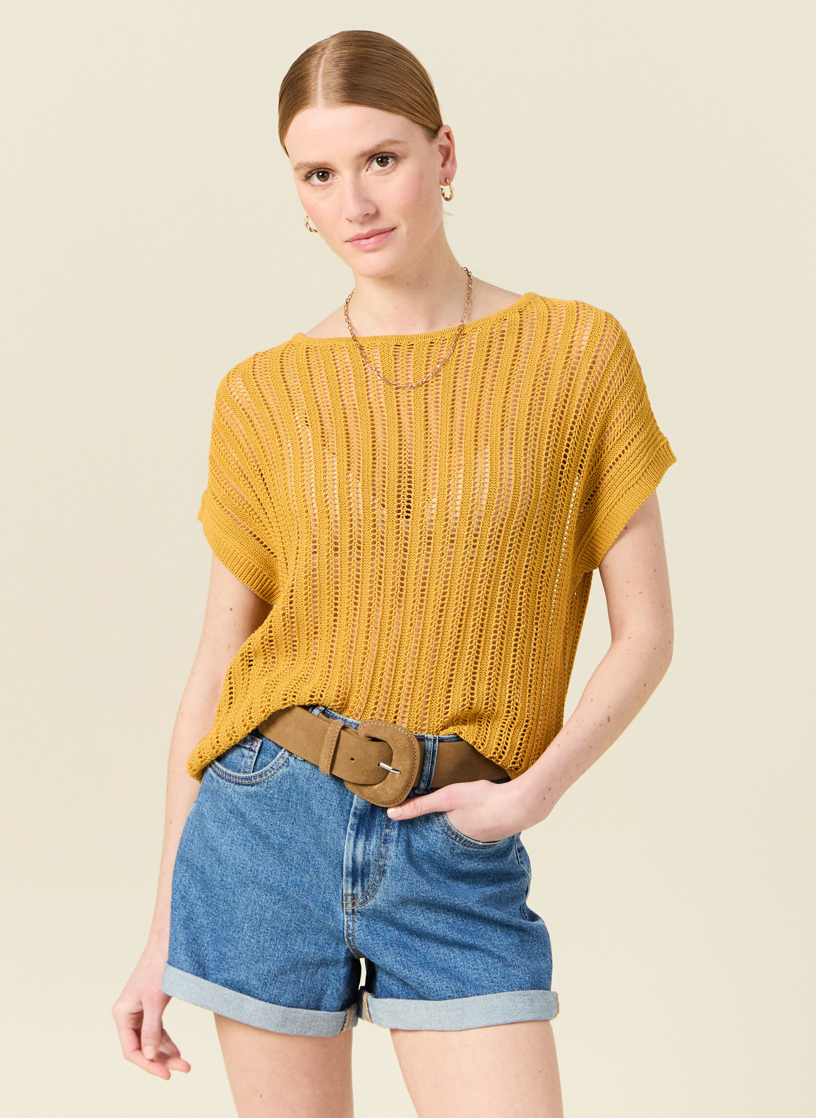 Tee-shirts NEWTOPULF femme jaune Bonobo Tee-shirts NEWTOPULF femme jaune Jaune