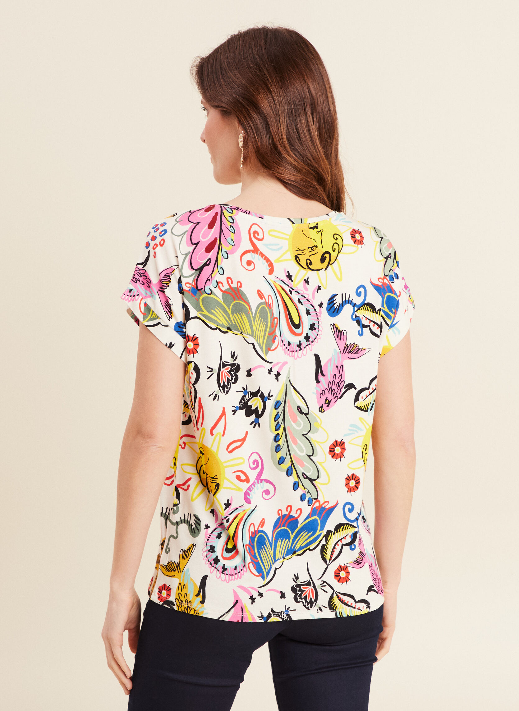 Tee-shirts TIROMANVI femme multicolore Bréal Tee-shirts TIROMANVI femme multicolore Multicouleur