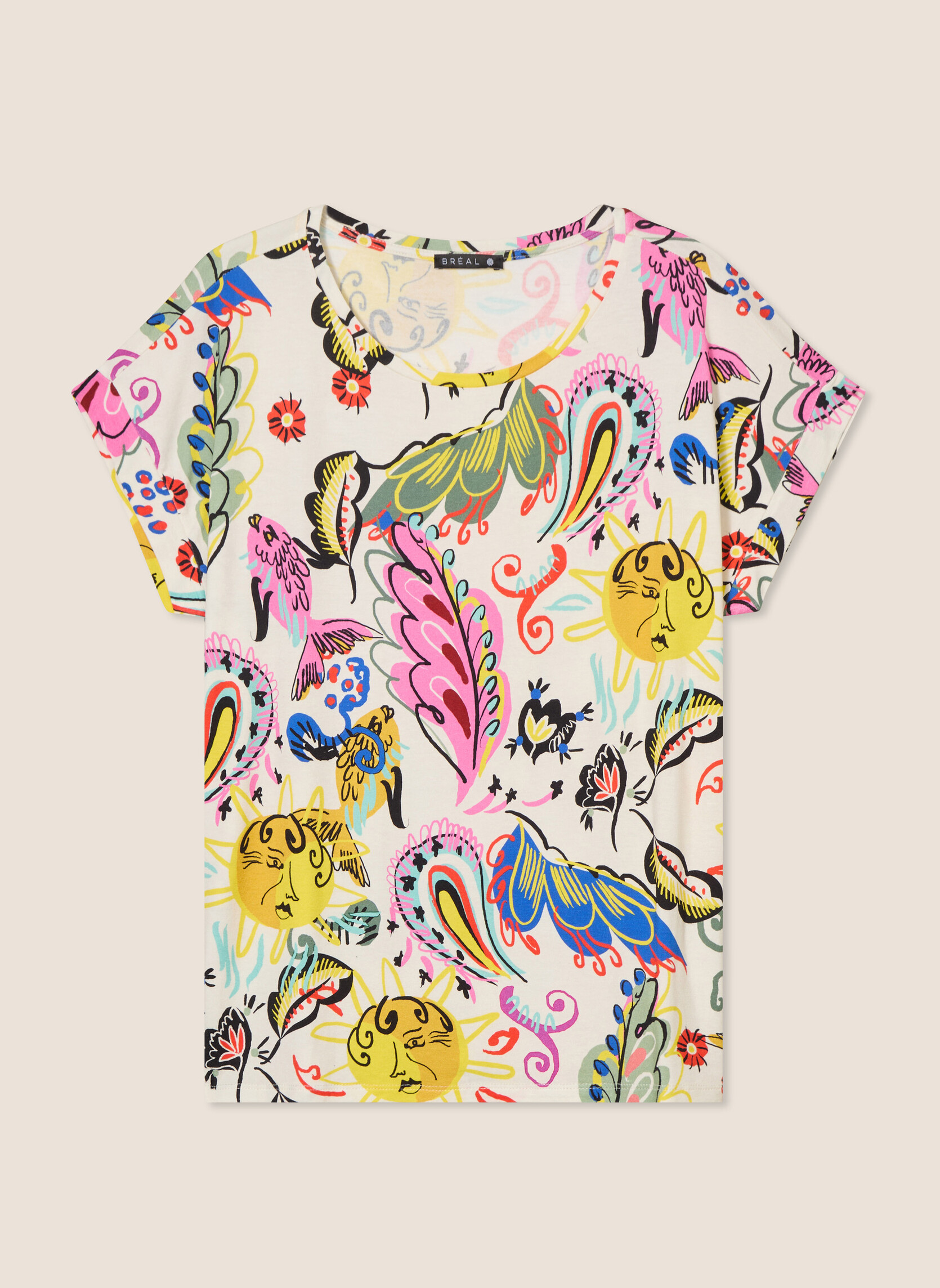 Tee-shirts TIROMANVI femme multicolore Bréal Tee-shirts TIROMANVI femme multicolore Multicouleur